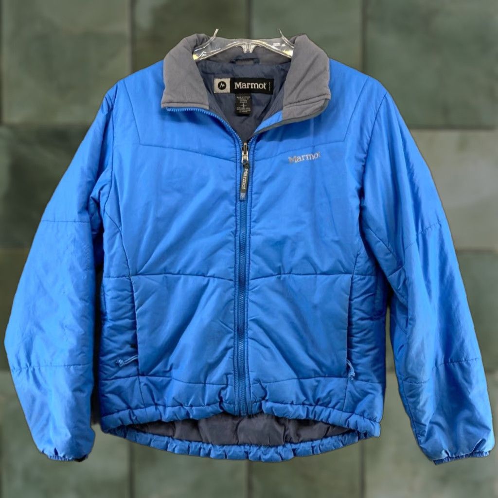 Marmot Womens Coat Large Blue Full Zip Outdoor Hiking