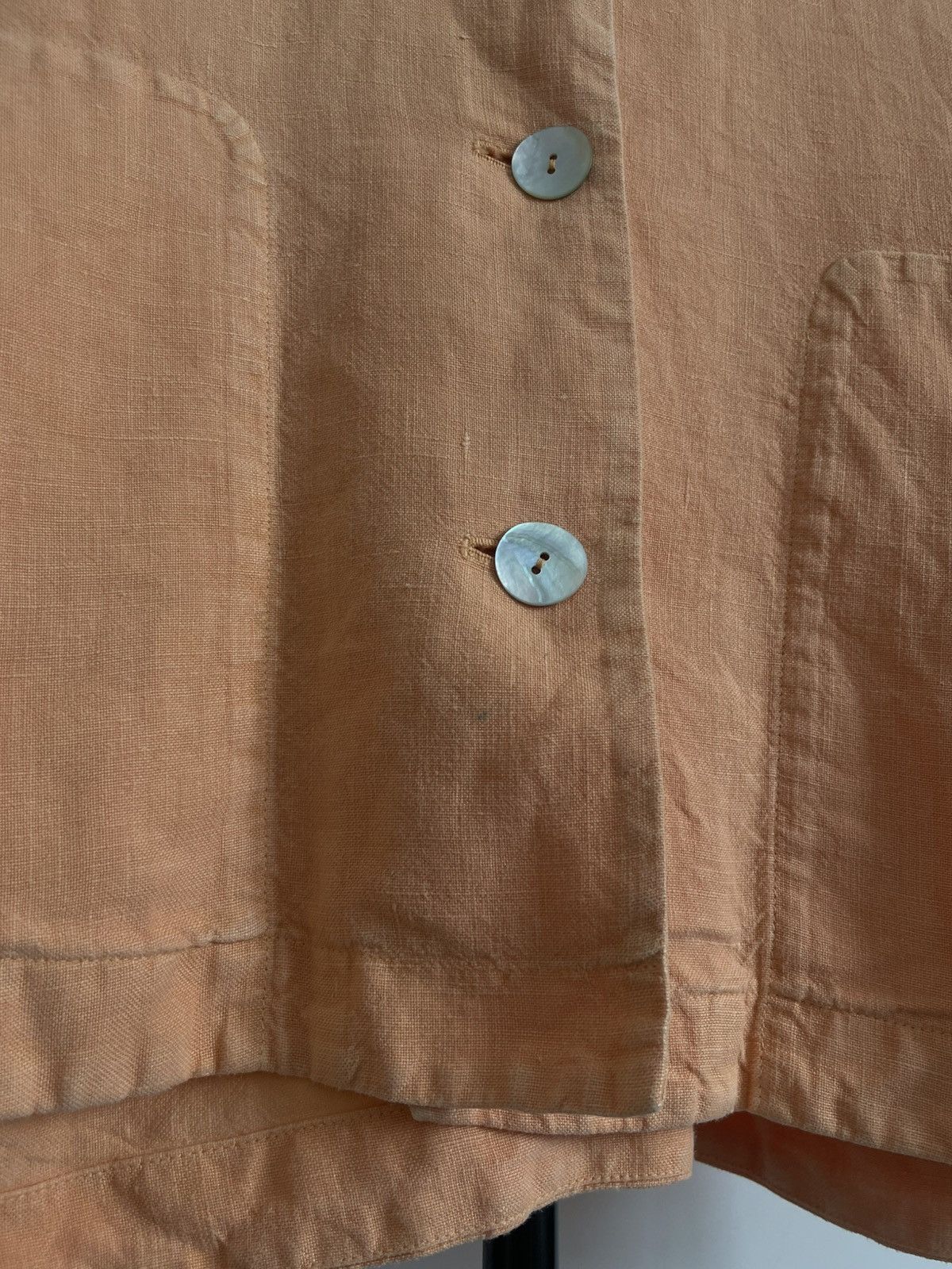 OSKA Oska Linen 100% Blazer Jacket Coral Size L / US 10 / IT 46 - 6 Thumbnail