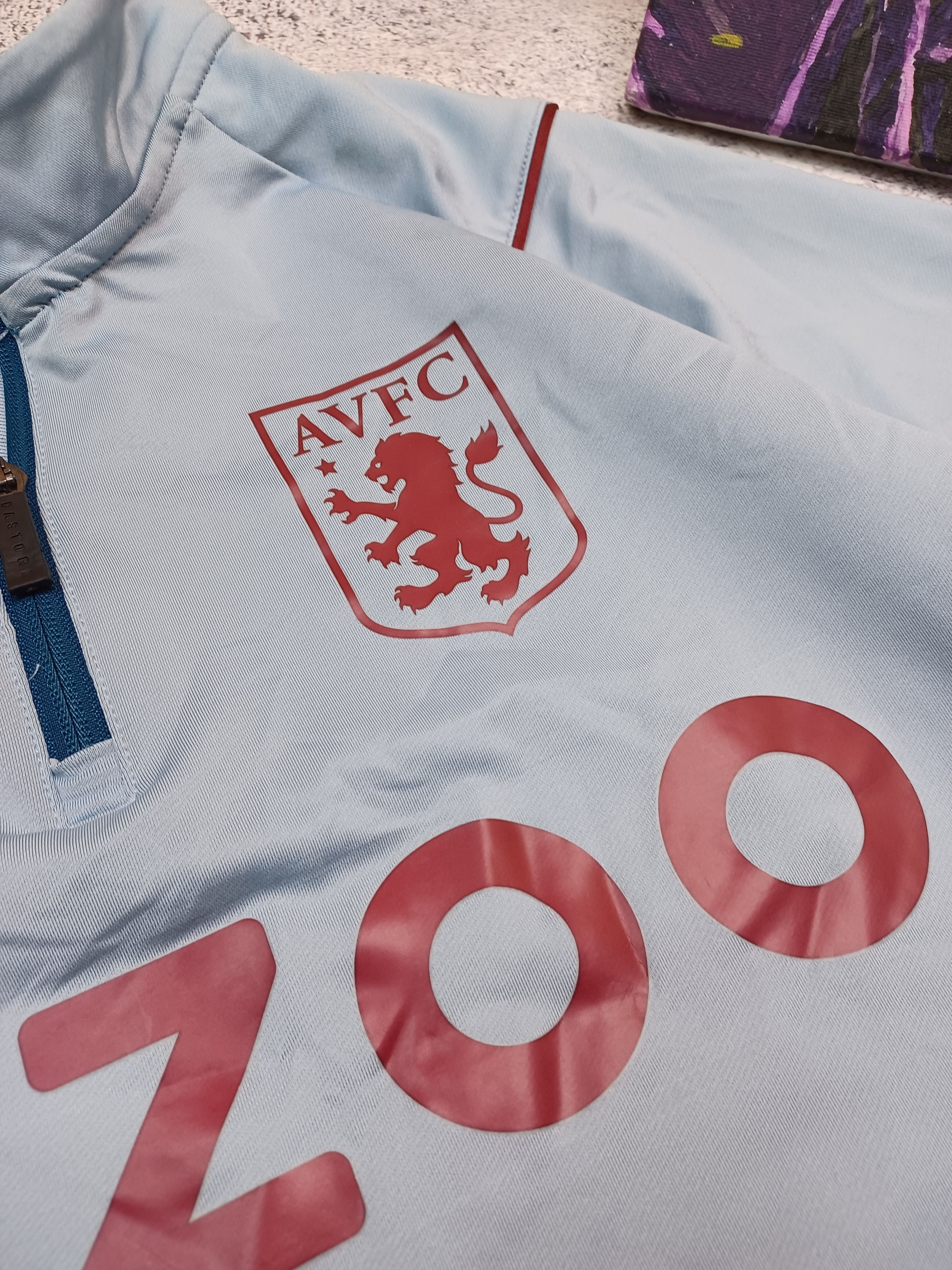 Castore Aston Villa Players Training 1/4 Zip Midlayer Top - Blue Size US M / EU 48-50 / 2 - 5 Thumbnail