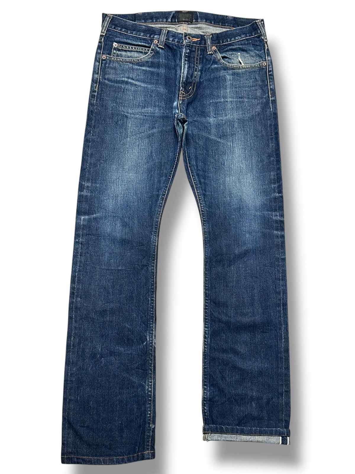JACKROSE JACKROSE Vintage Y2K With Selvedge Straight Cut & Faded Wash Size US 33 - 1 Thumbnail