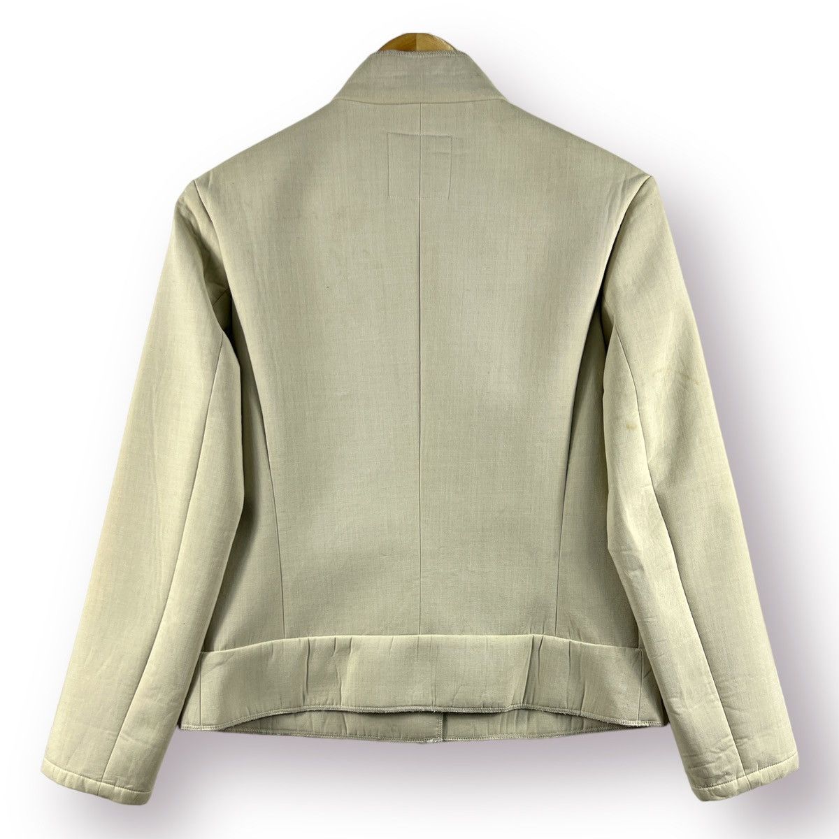 Yohji Yamamoto 🔥 YOHJI YAMAMOTO WXYZ WORK SHOP VISCOSE CROPED JACKET Size XS / US 0-2 / IT 36-38 - 13 Thumbnail