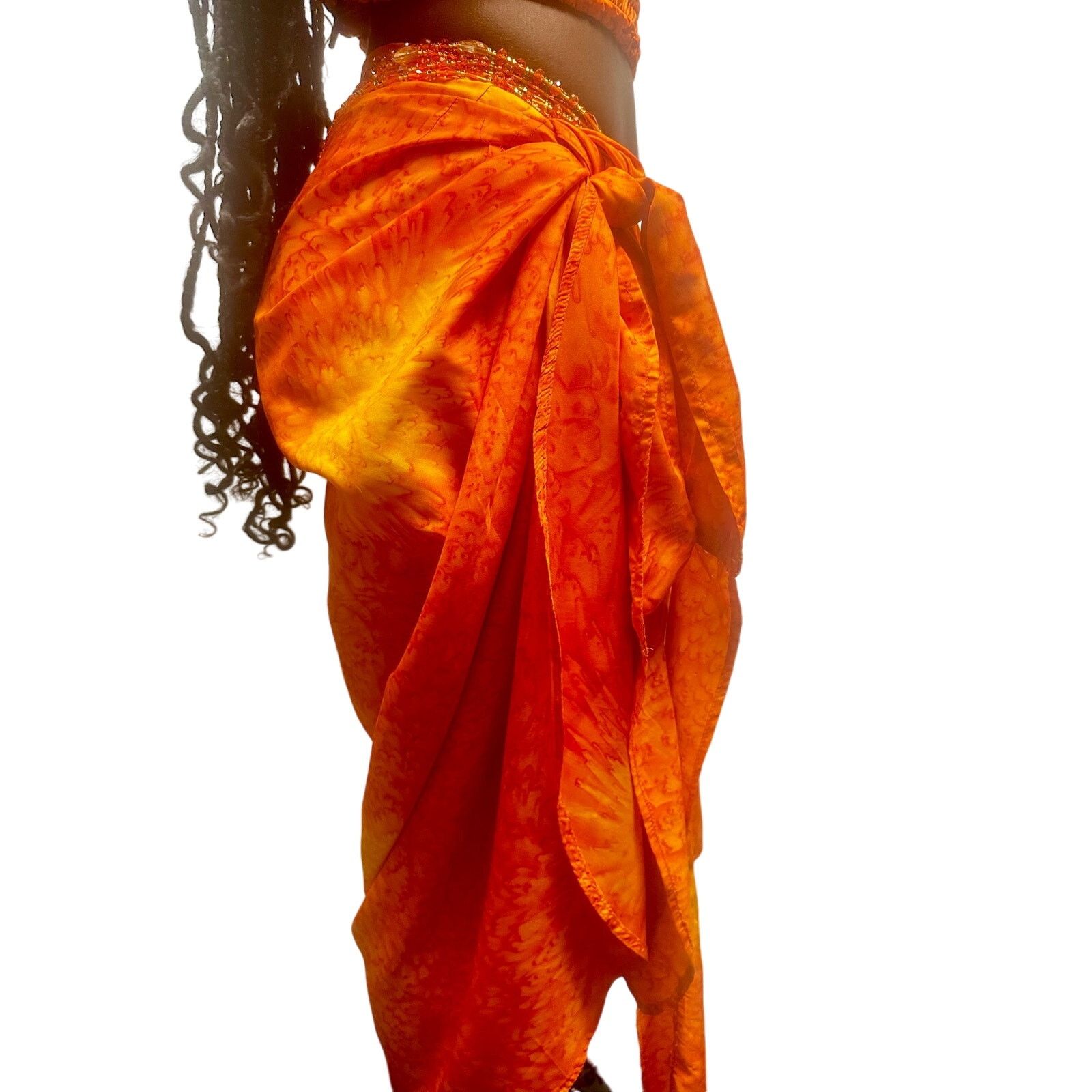 Other Gorgeous vibrant orange set with crop top and sarong skirt Size 32" / US 10 / IT 46 - 7 Thumbnail