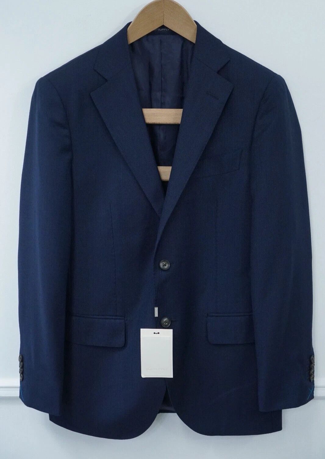 Suitsupply Men Suitsupply Blazer Lazio Pure Wool S110 Reda Blue US46L Size 46L - 1 Thumbnail