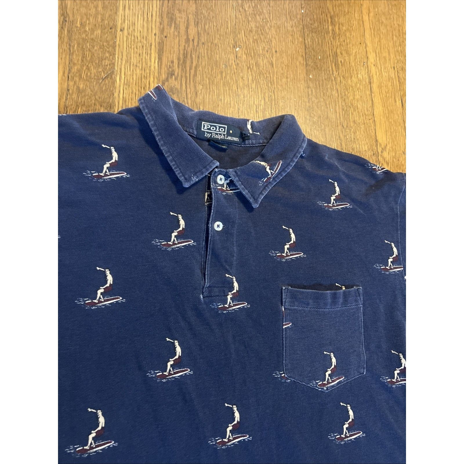 Polo Ralph Lauren Polo Ralph Lauren surf graphic Polo Collar Shirt XXL Vintage Size US XXL / EU 58 / 5 - 4 Thumbnail
