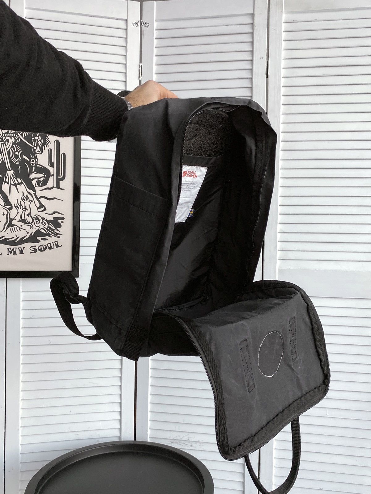 Fjallraven Fjallraven Kanken Backpack Bag Graphite Black G1000 Wax Size ONE SIZE - 10 Thumbnail