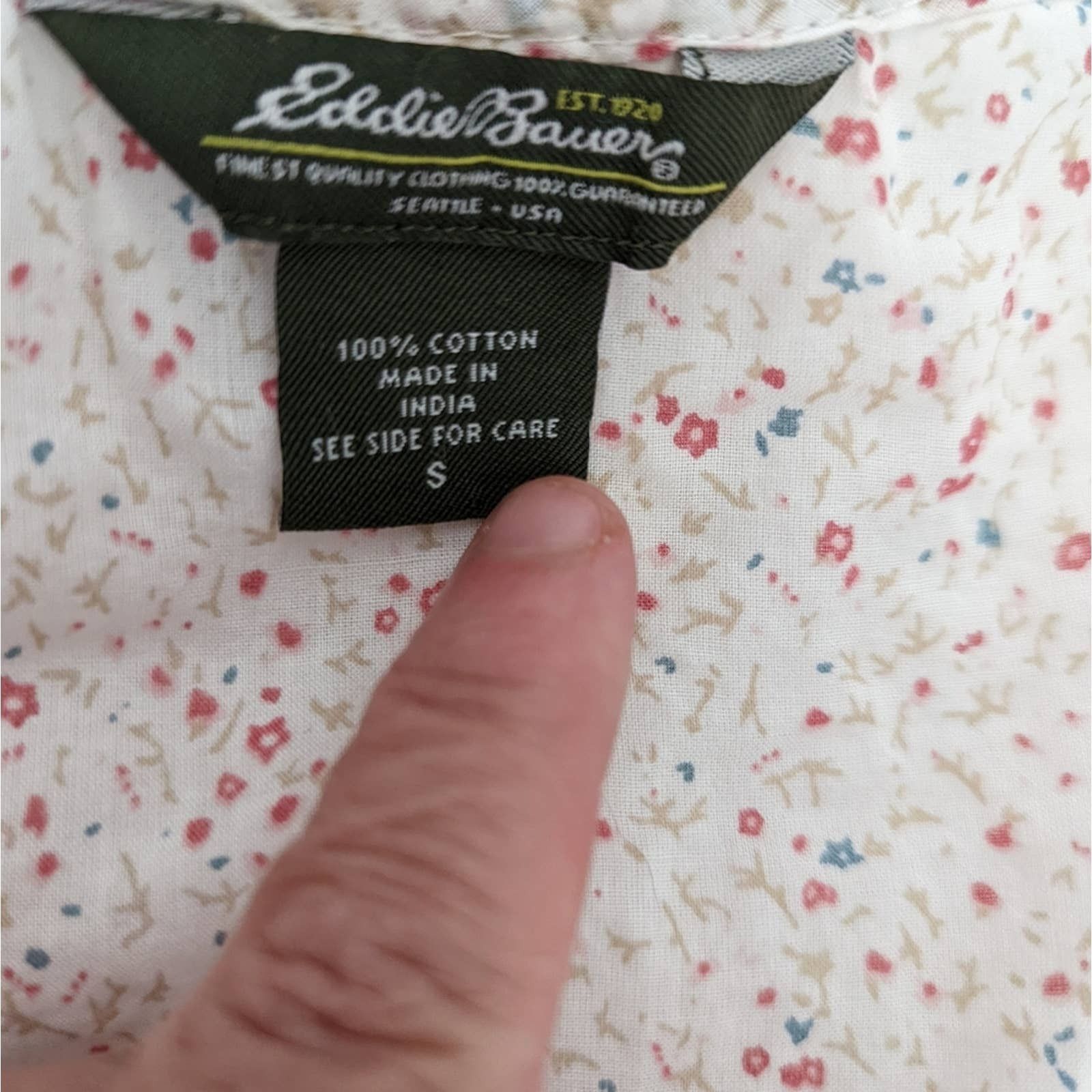 Eddie Bauer Eddie Bauer Floral Blouse Size S / US 4 / IT 40 - 6 Thumbnail