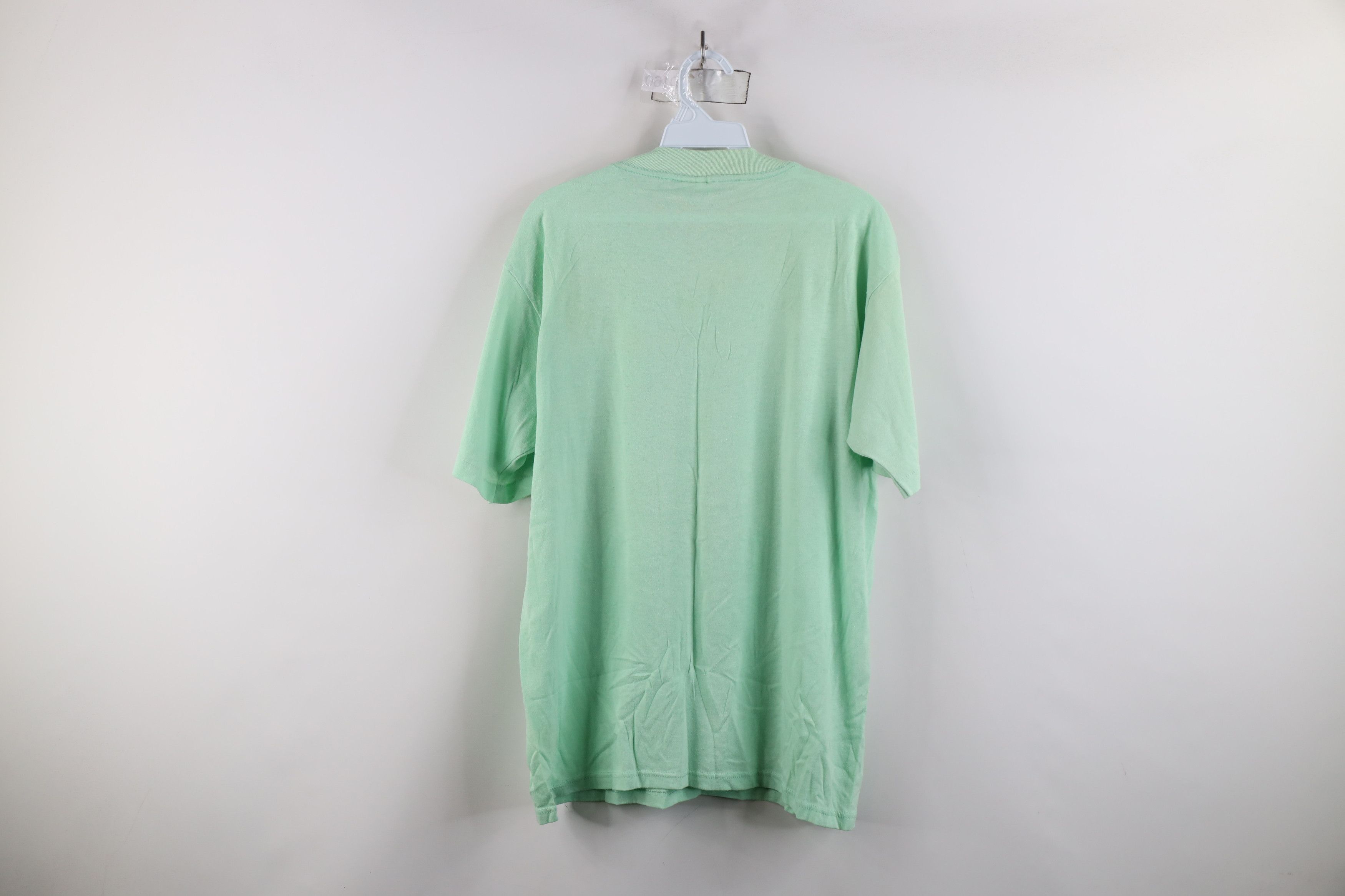Vintage Vintage 90s Streetwear Short Sleeve T-Shirt Mint Green USA Size XL / US 12-14 / IT 48-50 - 11 Thumbnail