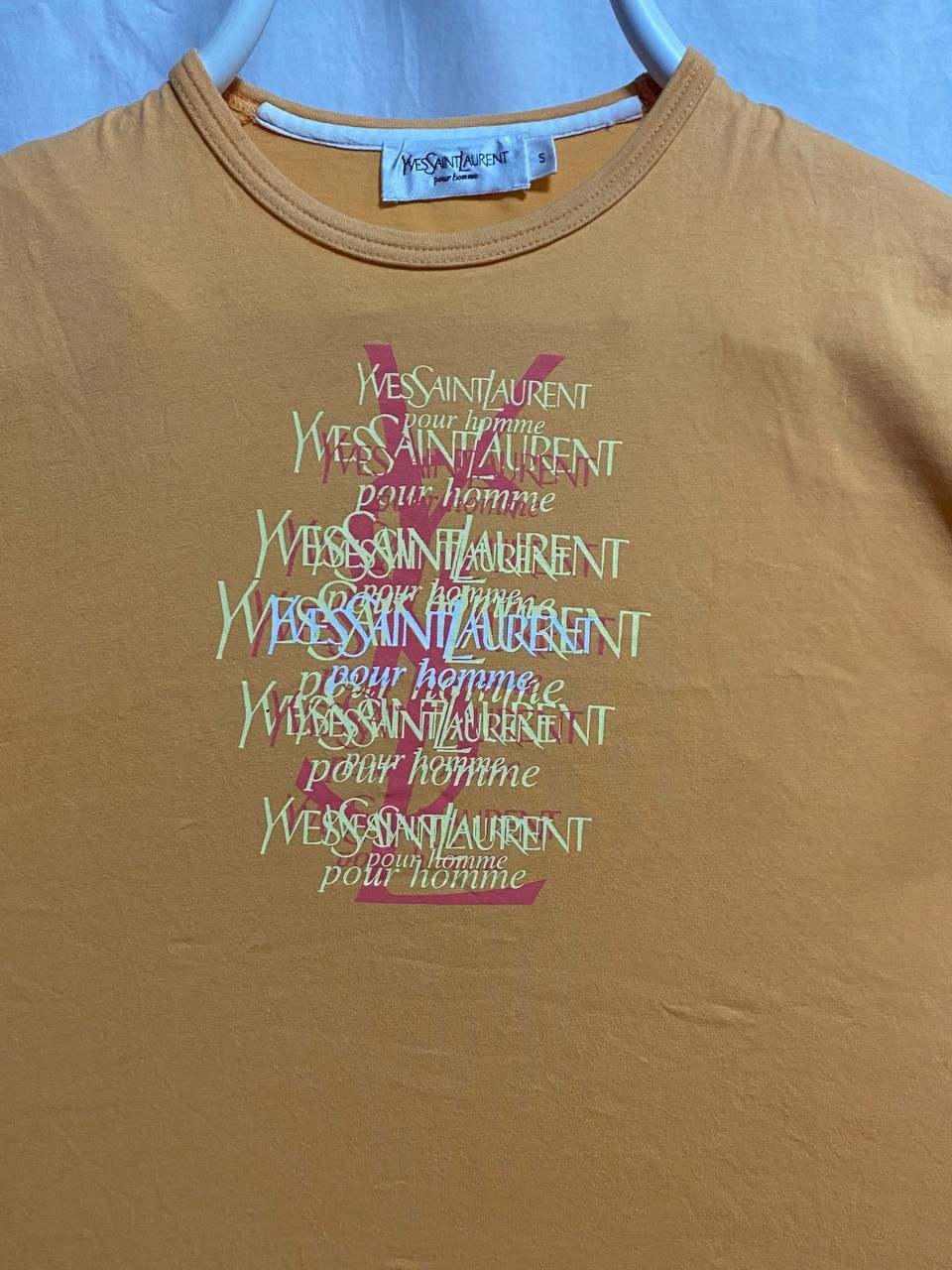 Yves Saint Laurent 🧡 Yves Saint Laurent Pour Homme Tee – Bold 90s Graphic Size US S / EU 44-46 / 1 - 3 Thumbnail