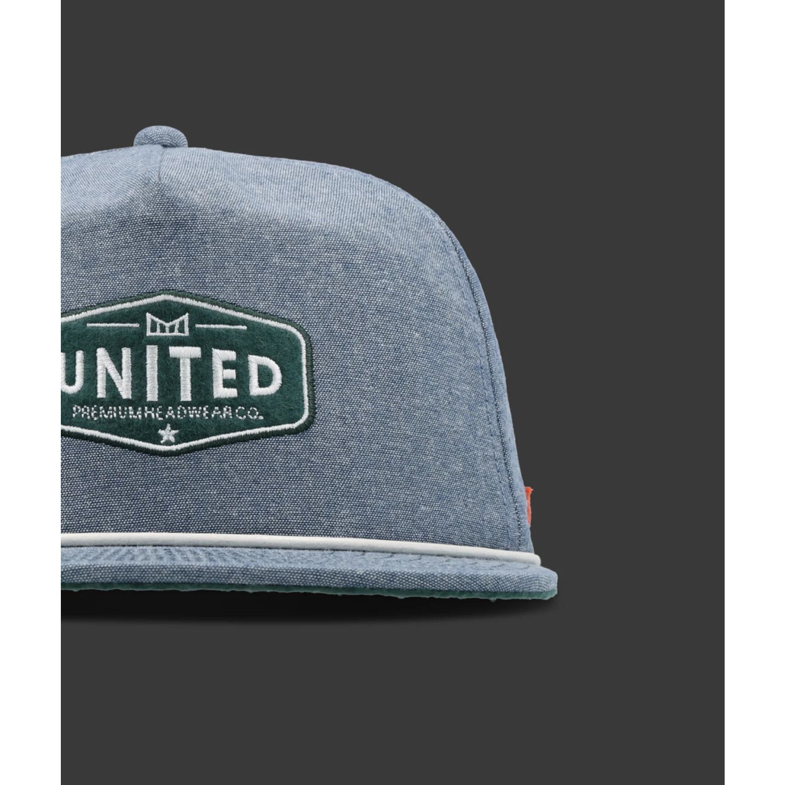 melin Melin Coronado Brick Mill “United” Chambray Classic Hat 58cm Size ONE SIZE - 7 Thumbnail