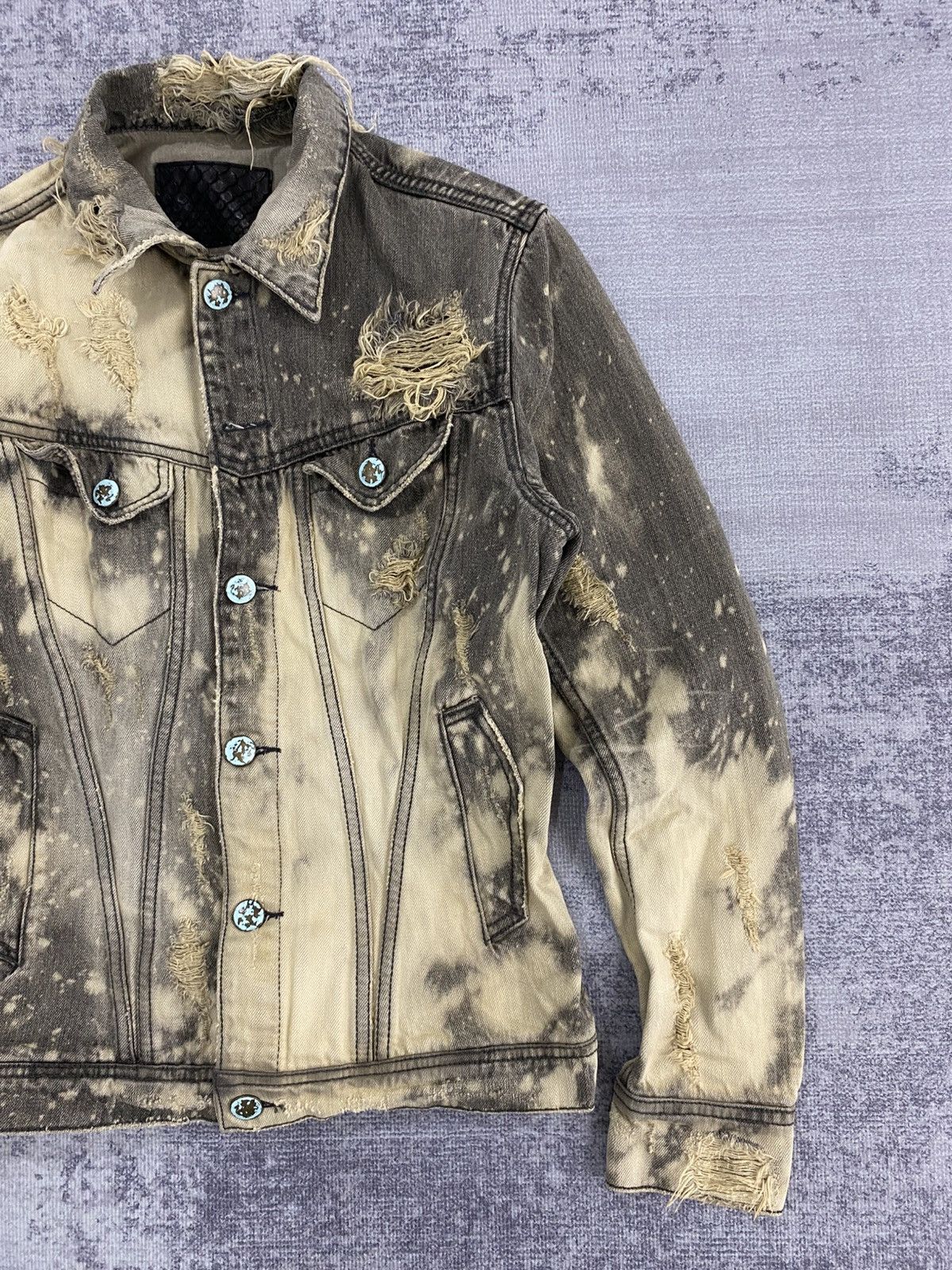 14th Addiction GOA distressed bleach denim jackets Size US M / EU 48-50 / 2 - 13 Thumbnail