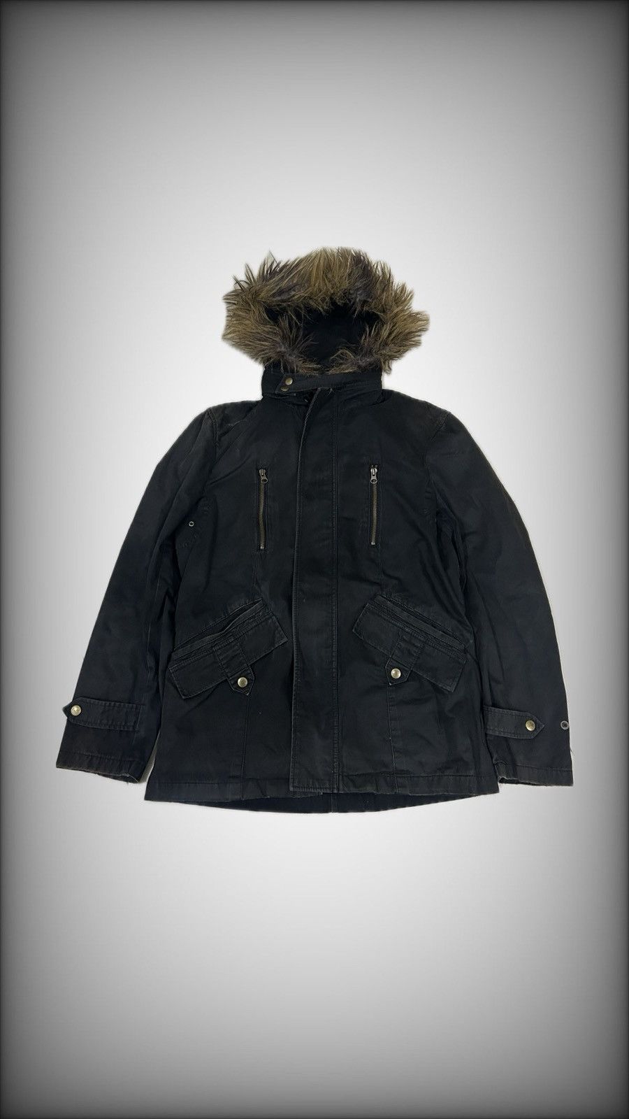 PPFM PPFM Jacket With Detachable Fur Hood Double zipper Size US M / EU 48-50 / 2 - 1 Thumbnail