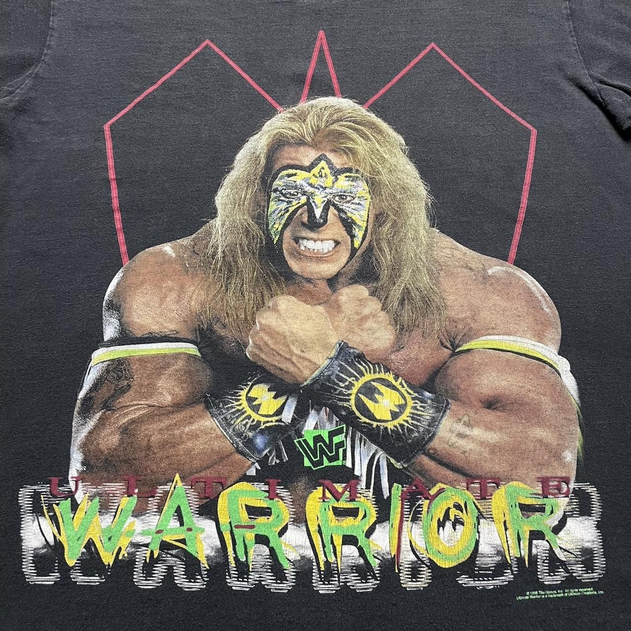 Vintage × WWE Ultimate Warrior Single Stitch T Shirt Size XL Black Vintage Size US XL / EU 56 / 4 - 2 Thumbnail