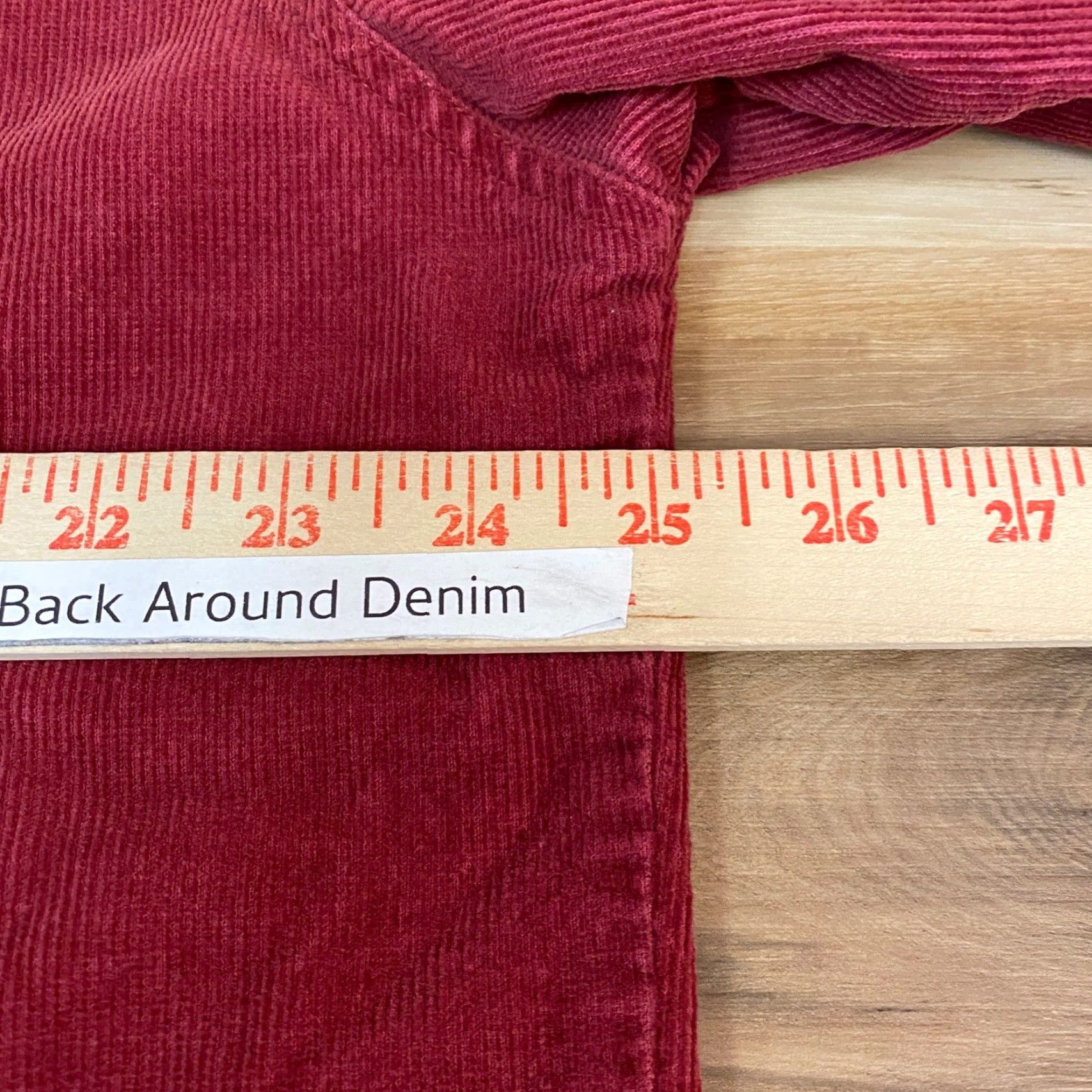 Merona Merona Button-Up Corduroy Shirt Mens Large Long Sleeve Burgundy Casual Shirt Size US L / EU 52-54 / 3 - 7 Thumbnail