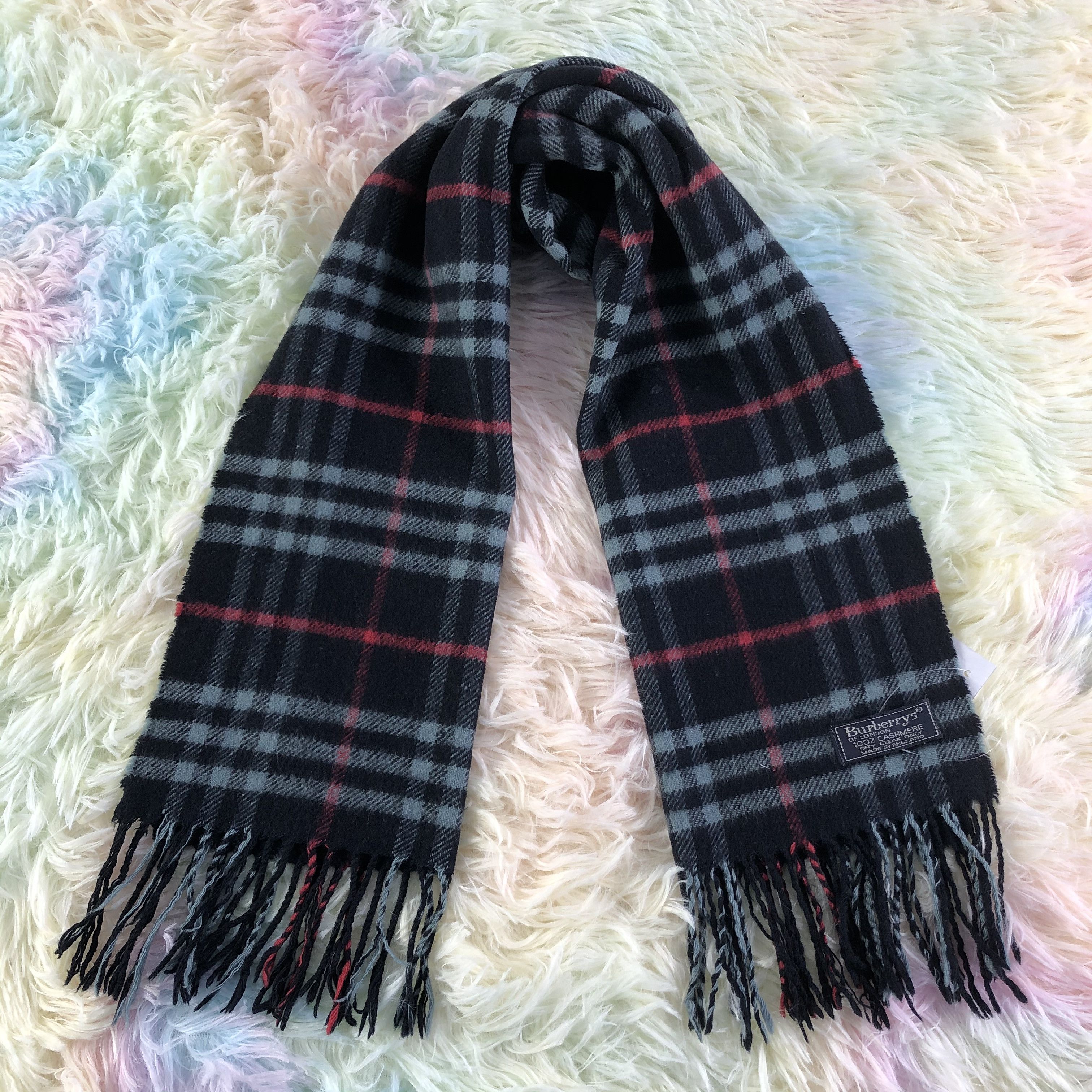 Burberry × Vintage Burberry Scarf / Muffler / Neckwear - KM220 Size ONE SIZE - 1 Thumbnail