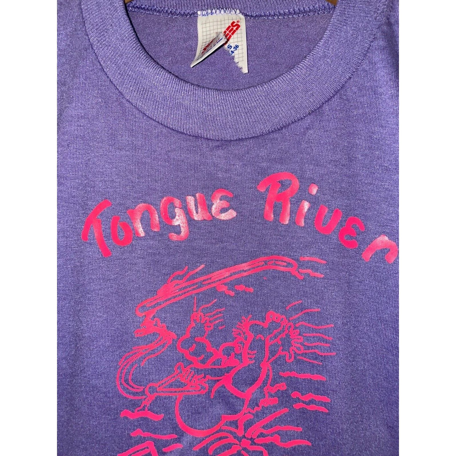 Jerzees Vintage Tongue River Shirt Splash N Bash Old Fart 90s Small Size US S / EU 44-46 / 1 - 3 Thumbnail