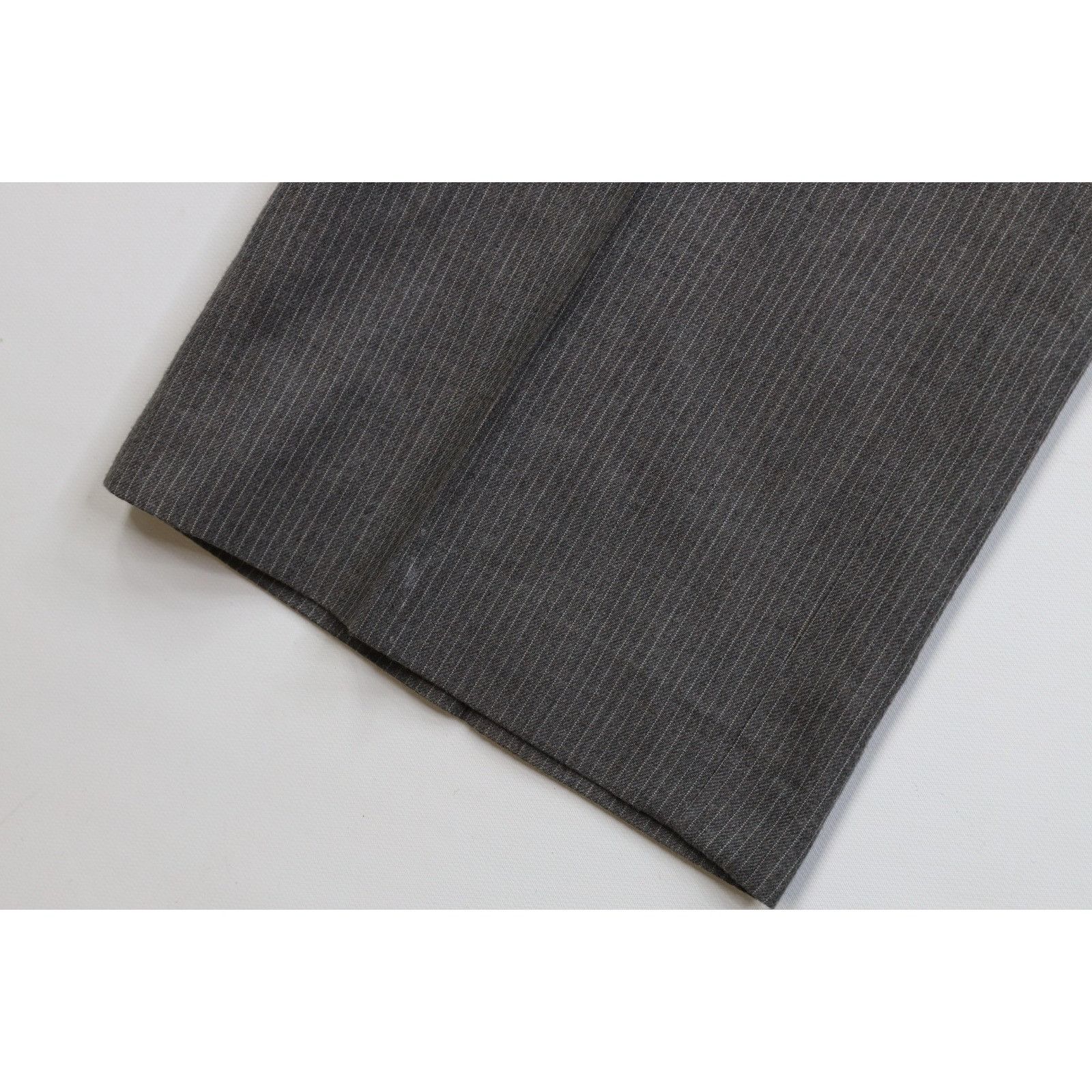 Vintage Vintage 70s Wool Pinstriped 2 Piece Suit Wedding Gray Size 44L - 13 Thumbnail