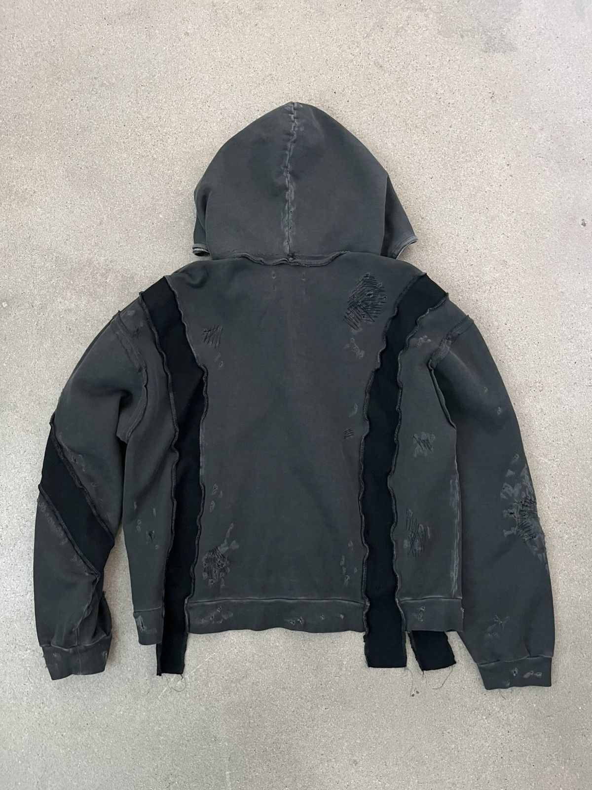 CMMAWEAR “C” Contrast Ribbed Reworked Hoodie | Grailed