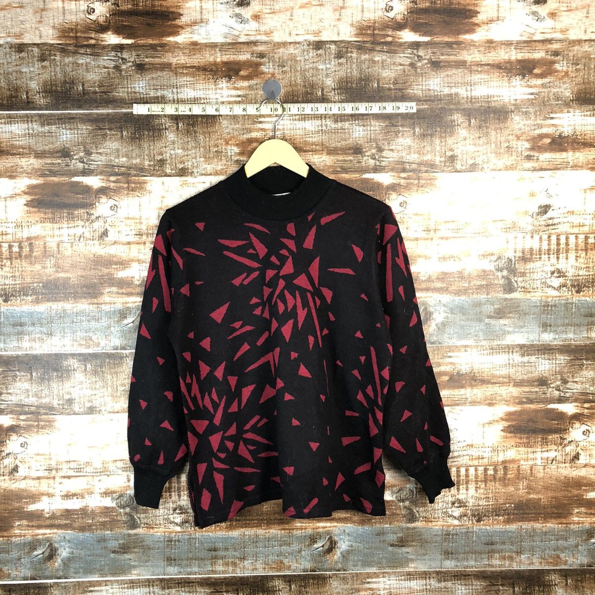 Homespun Knitwear × Japanese Brand Nao Red Knitwear #A954 Size S / US 4 / IT 40 - 1 Thumbnail