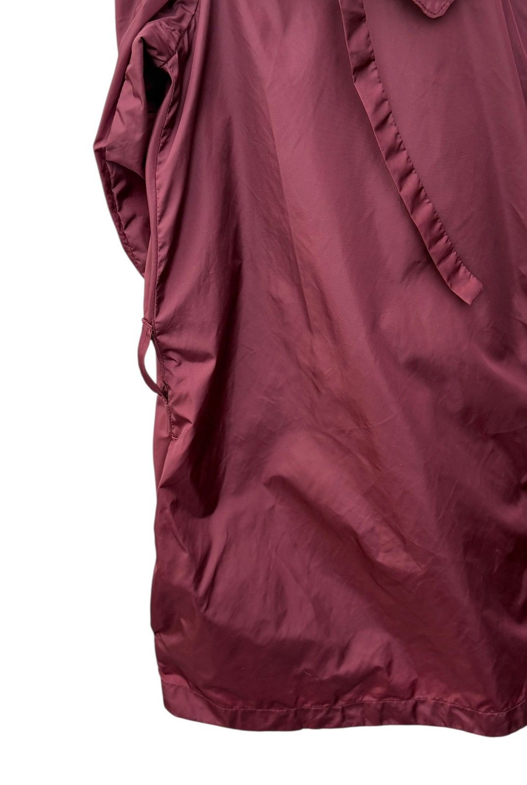 Prada Prada Burgundy Nylon Hoodie Jacket Size S / US 4 / IT 40 - 4 Thumbnail