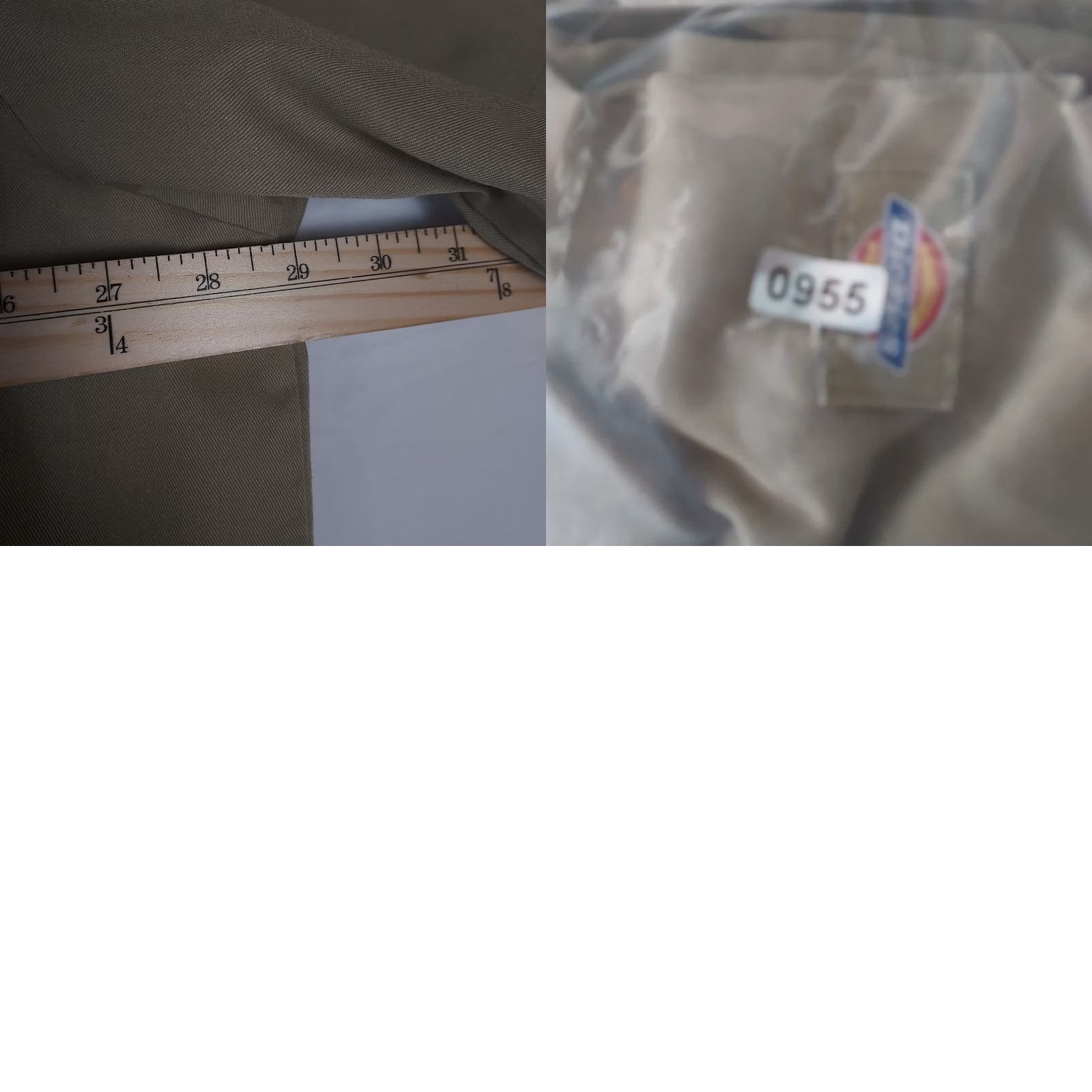 Dickies Dickies 3XL Short-Sleeve Button Down Work Uniform Shirt Beige Khaki Men's Construction Size US XXL / EU 58 / 5 - 8 Thumbnail