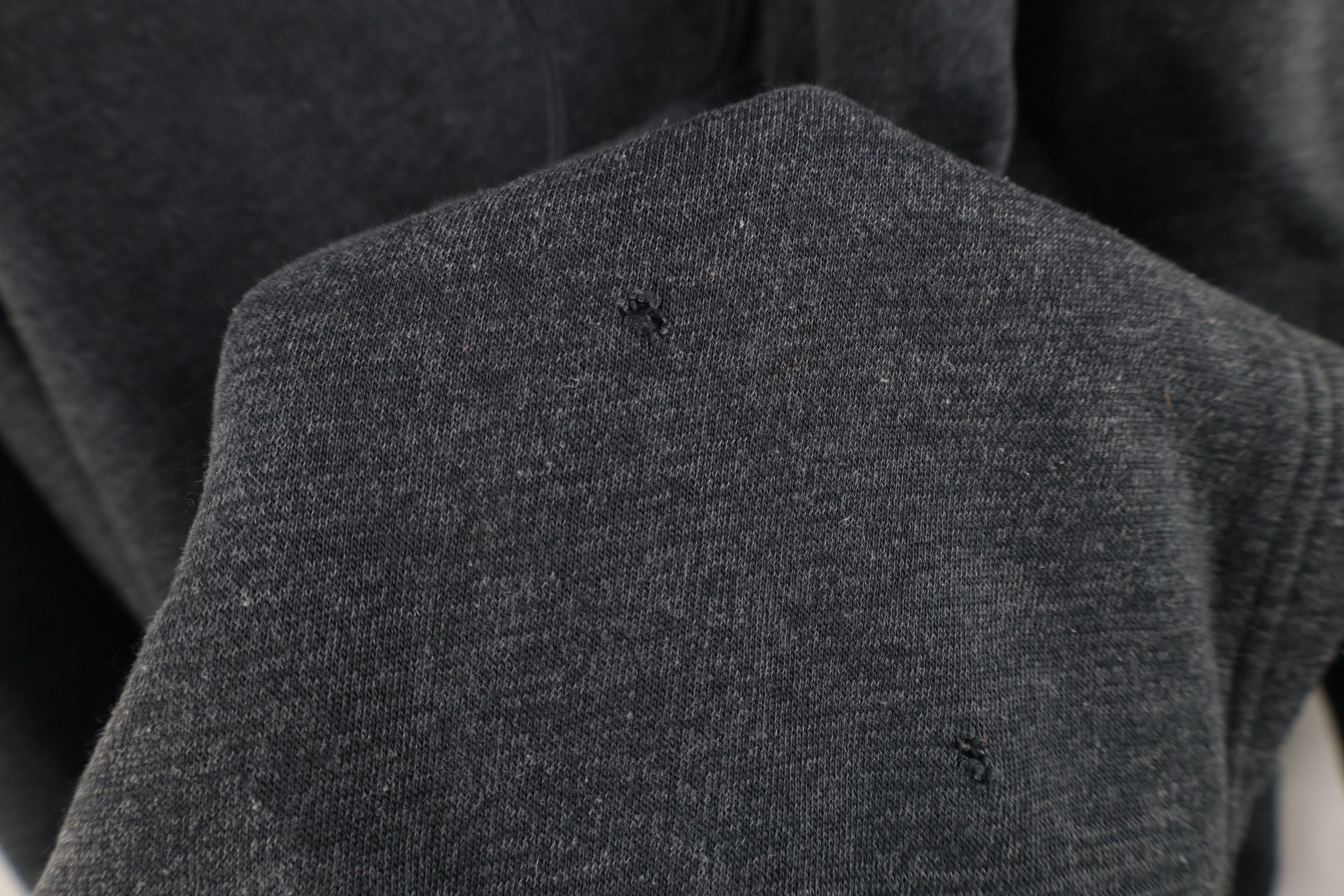Vintage Vintage 90s Streetwear Blank Hoodie Sweatshirt Charcoal Gray Size US XXL / EU 58 / 5 - 5 Thumbnail