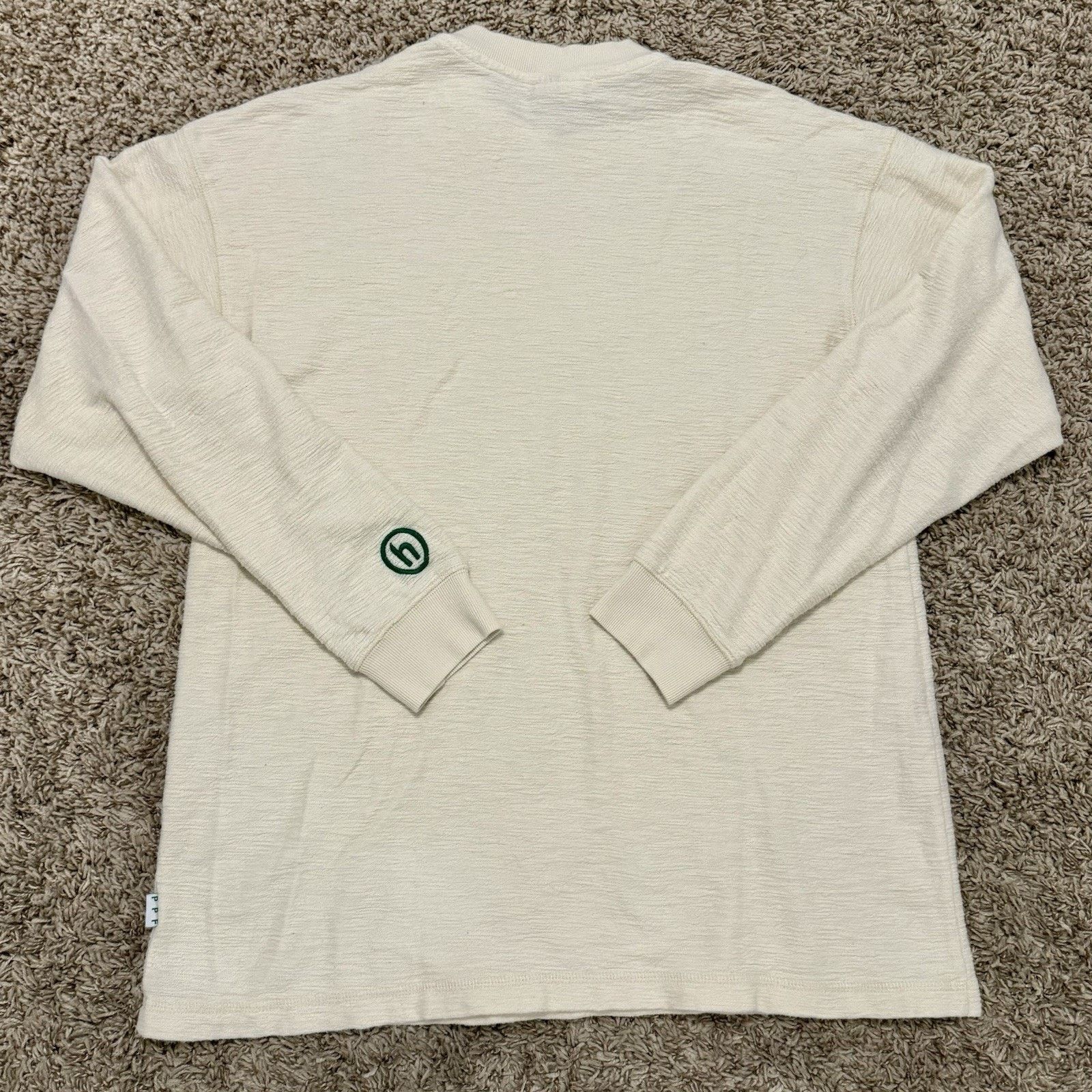 HIDDEN Hidden NY Slub LongSleeve Crewneck Thermal Shirt Cream White Size US M / EU 48-50 / 2 - 4 Thumbnail