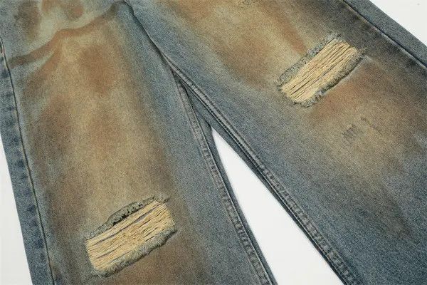 VIBE American retro distressed street hip hop loose ripped jeans Size US 32 / EU 48 - 4 Thumbnail