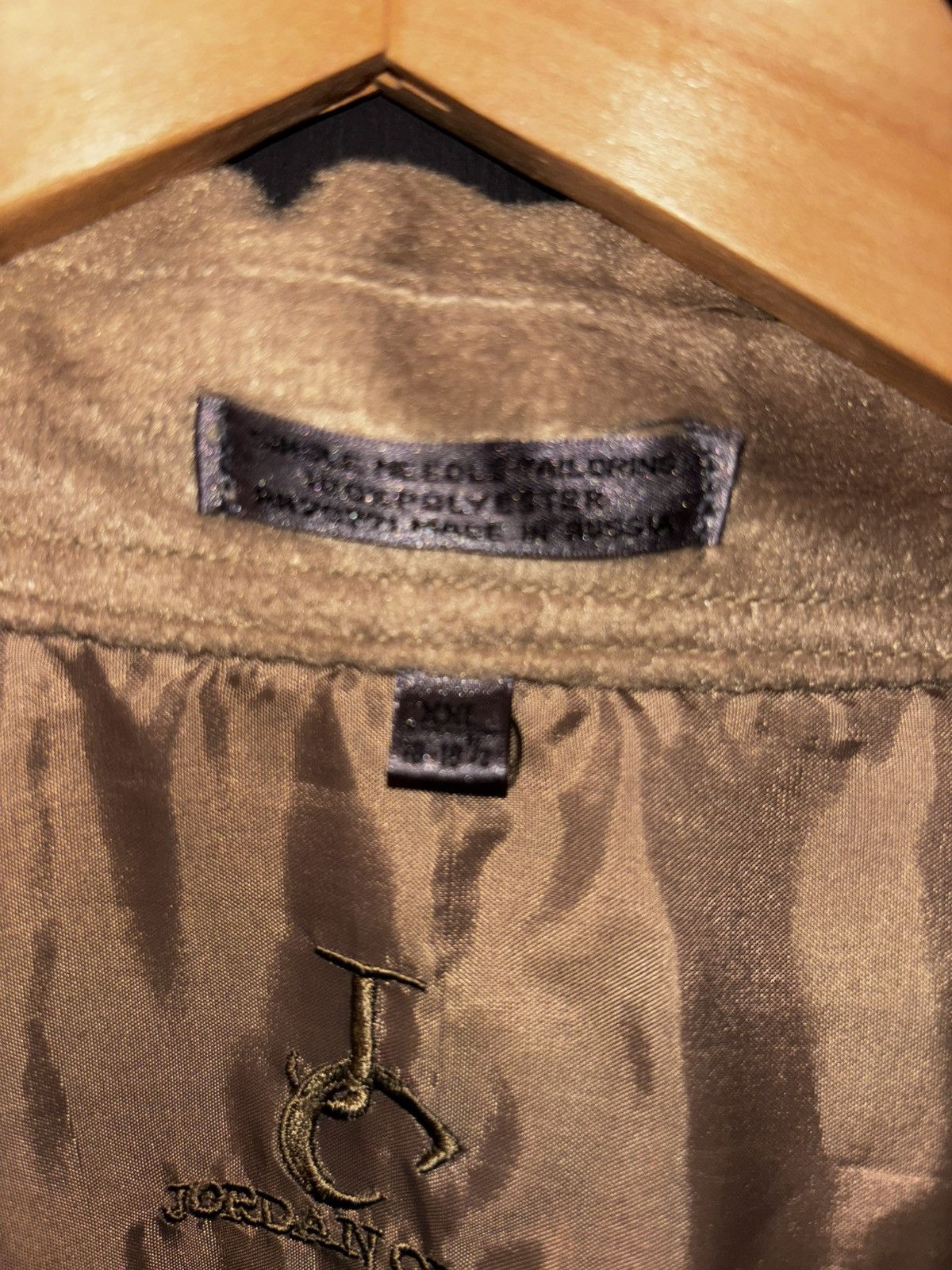 Jordan Craig Jordan Craig Tan Velour Button Up Shirt Long Sleeve Size XXL Size US XXL / EU 58 / 5 - 4 Thumbnail