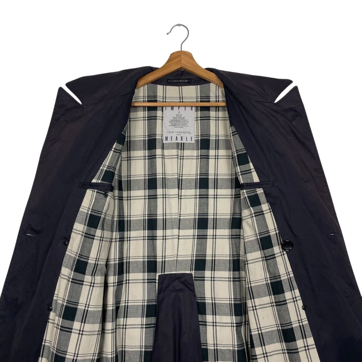 Yohji Yamamoto Yohji Yamamoto Homme Imper Meable Double Breasted Coat Size US M / EU 48-50 / 2 - 13 Thumbnail