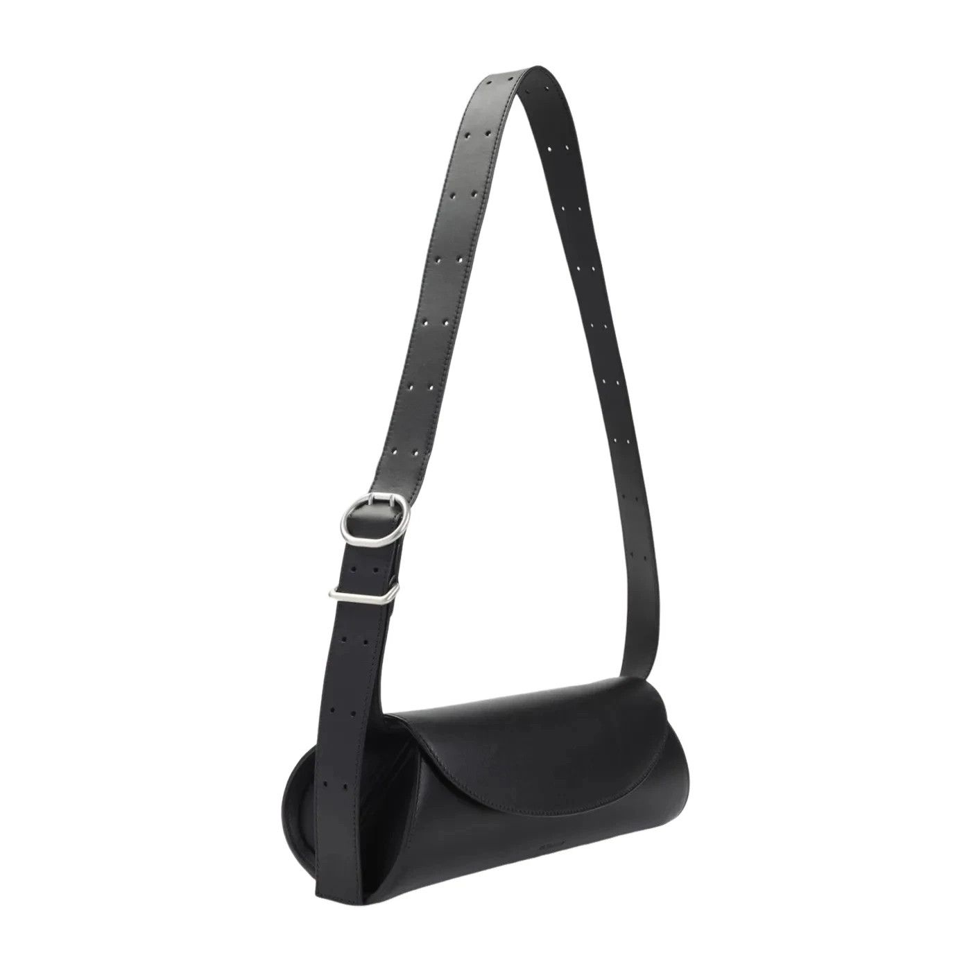 Jil Sander JIL SANDER Cannolo Small Black Leather Shoulder Bag Size ONE SIZE - 3 Thumbnail