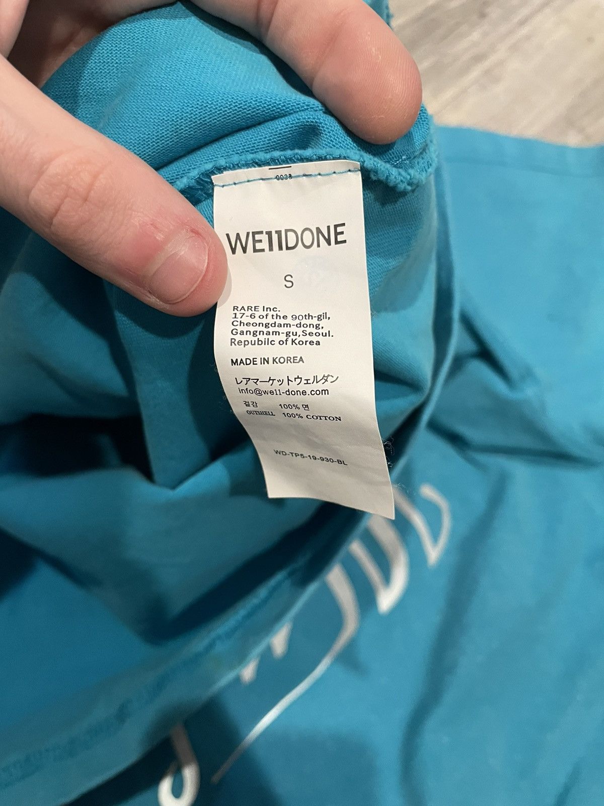 WE11DONE We11done reflective t shirt Size US XL / EU 56 / 4 - 6 Thumbnail