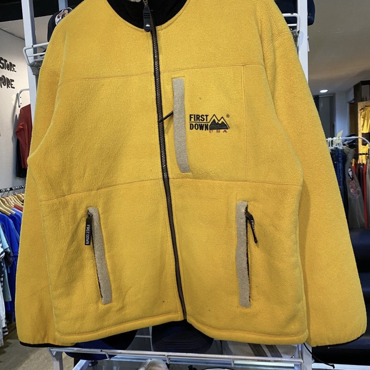First Down USA Fleece Zipper Sweater