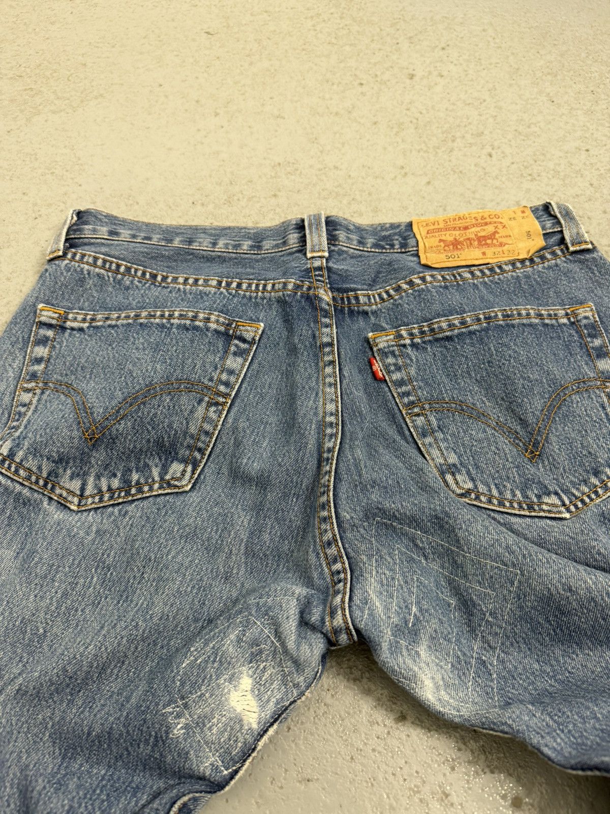 Levi's Levi‘s 501 Distressed Washed Jeans Size US 32 / EU 48 - 17 Thumbnail