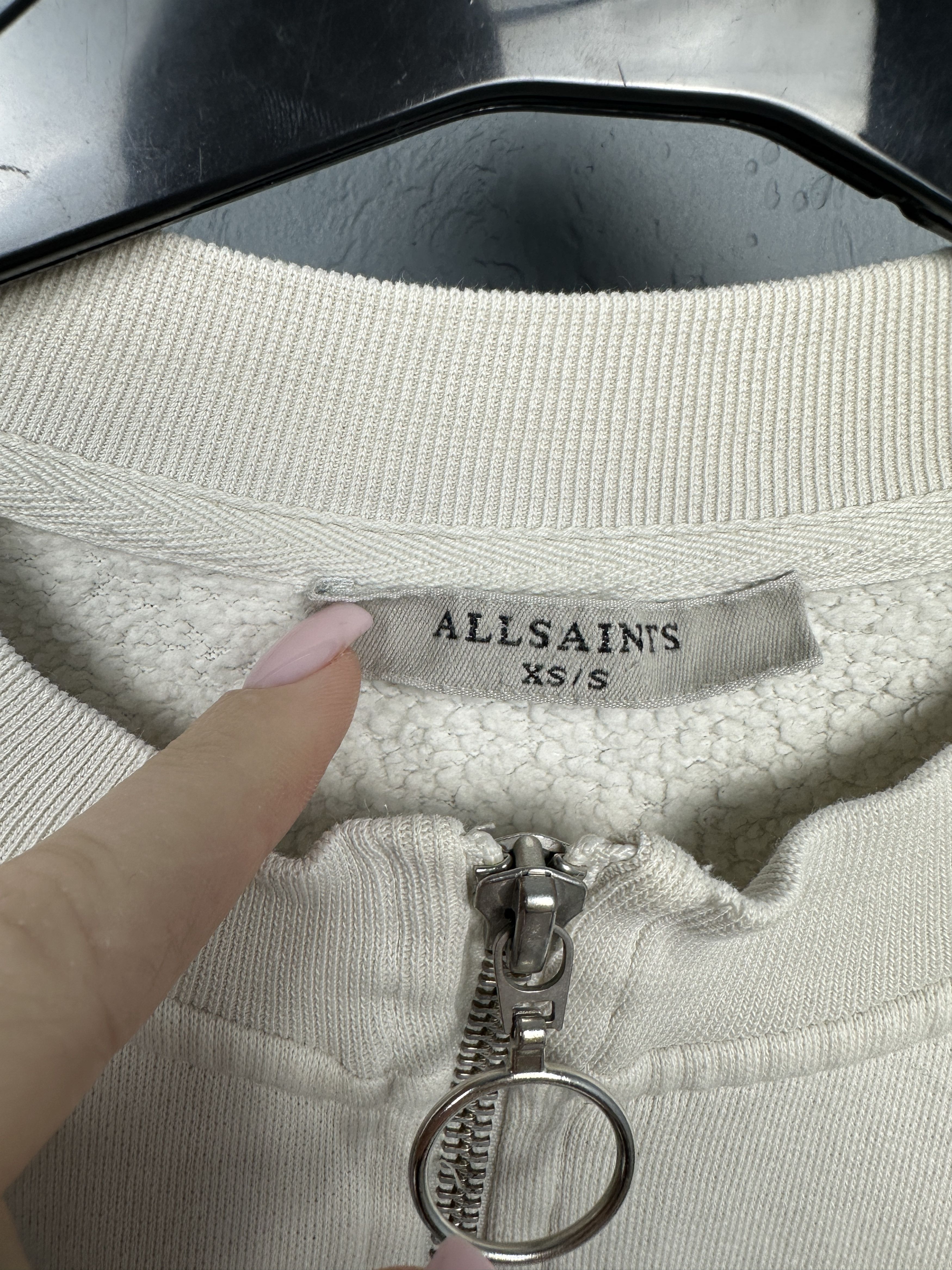 Allsaints Allsaints Womens Artillery Quarter 1\4 Zip Sweatshirt Size S / US 4 / IT 40 - 3 Thumbnail