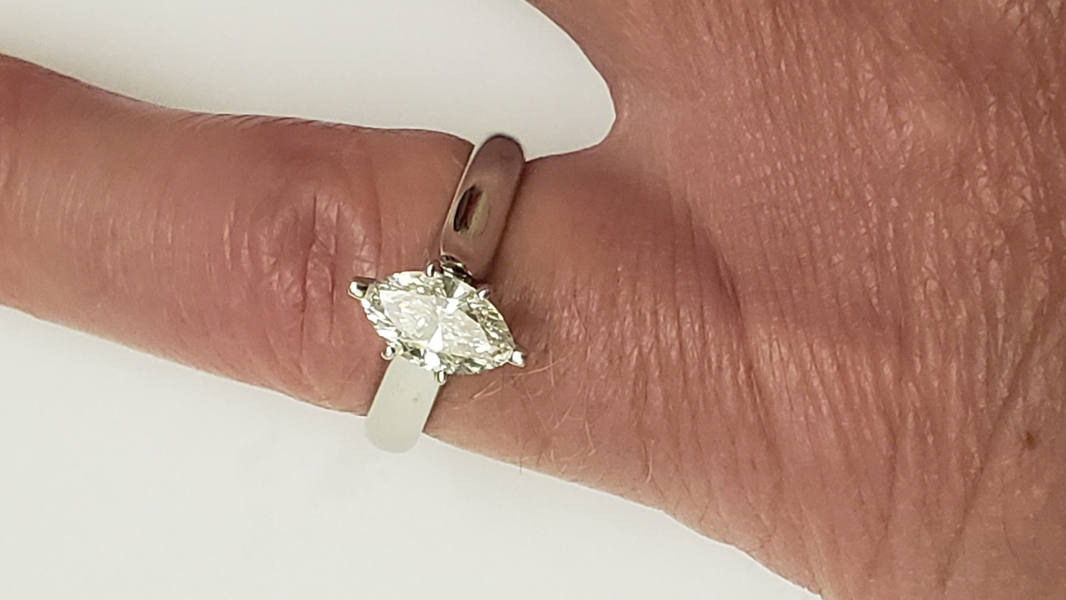 Other GIA Certified! $7,000 14k White Gold 1.01ct Diamond Ring Size ONE SIZE - 8 Thumbnail
