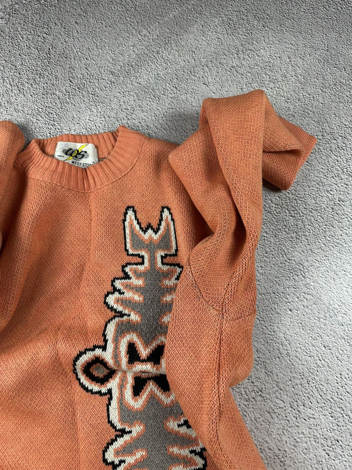 Japanese Brand Vintage Knitwear Japan Ribbed Sweater 90s Abstract Graphic Size US XL / EU 56 / 4 - 16 Thumbnail
