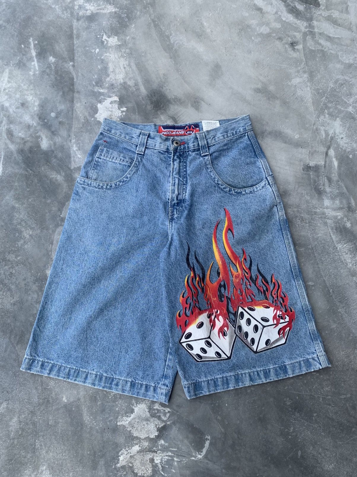 JNCO Jnco Flaming Dice Size US 30 / EU 46 - 1 Thumbnail