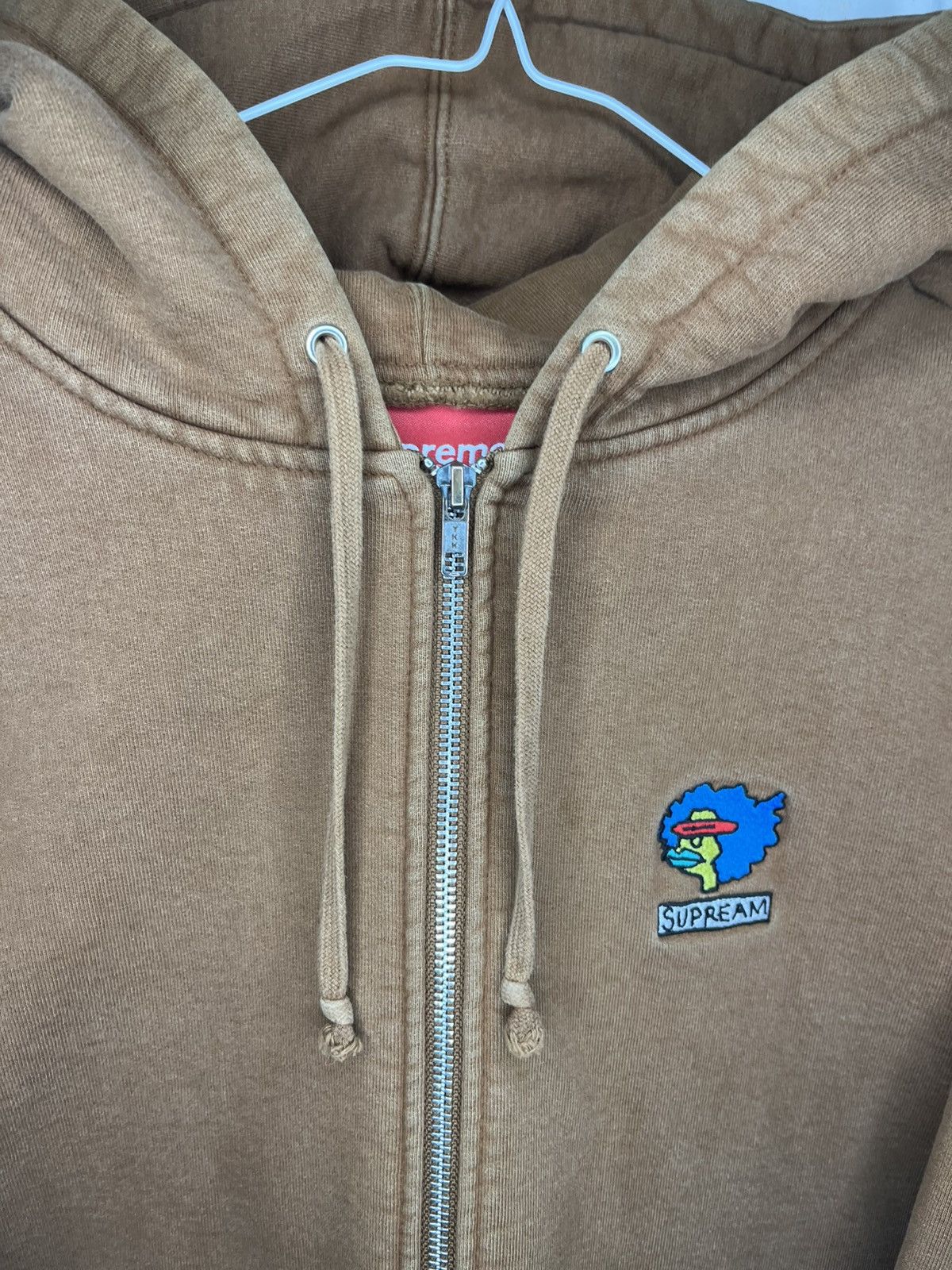 Supreme Supreme Chocolate Beige Zip Up Hoodie “Supream” Size US L / EU 52-54 / 3 - 4 Thumbnail