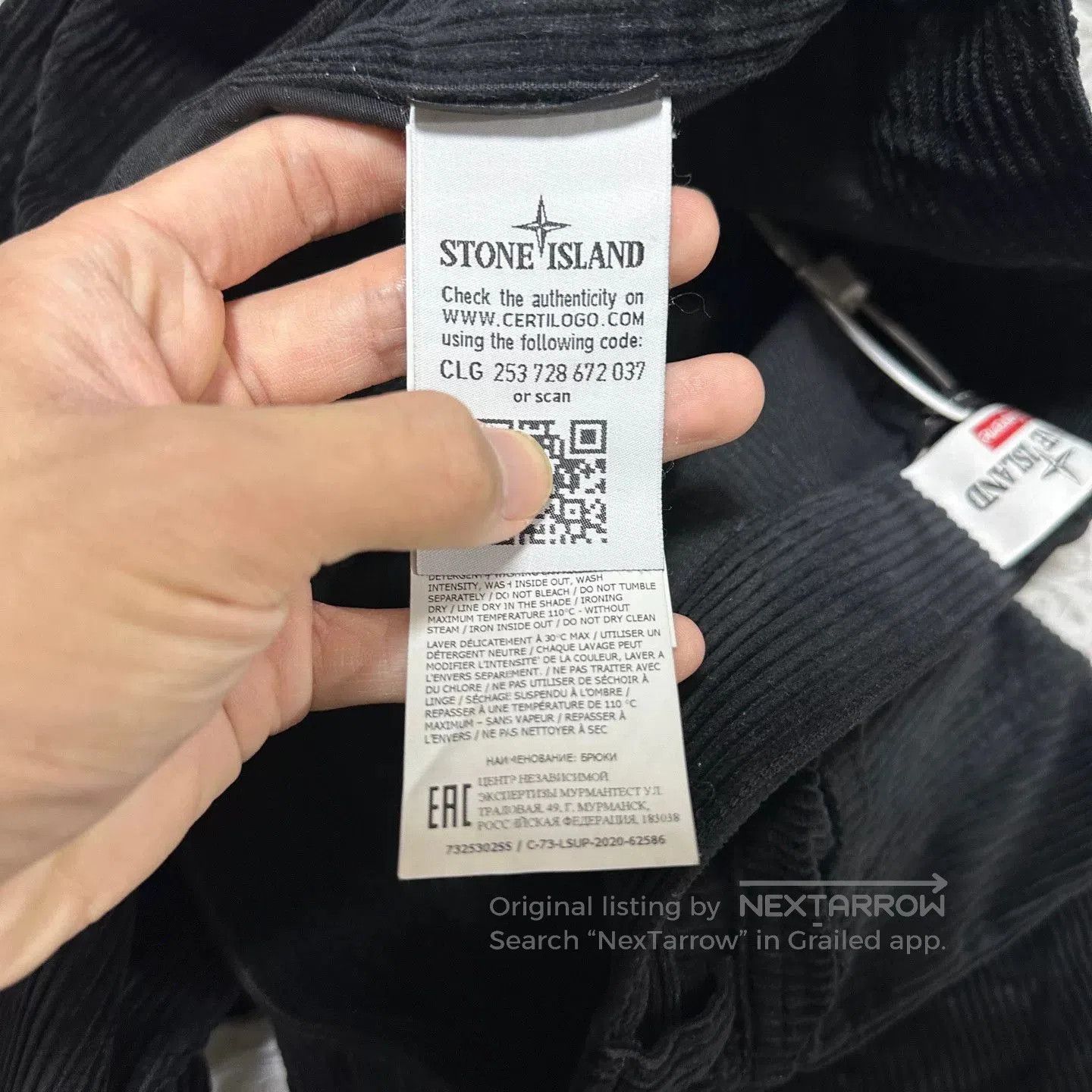 Stone Island stone island supreme corduroy pants black. Size US 30 / EU 46 - 5 Thumbnail
