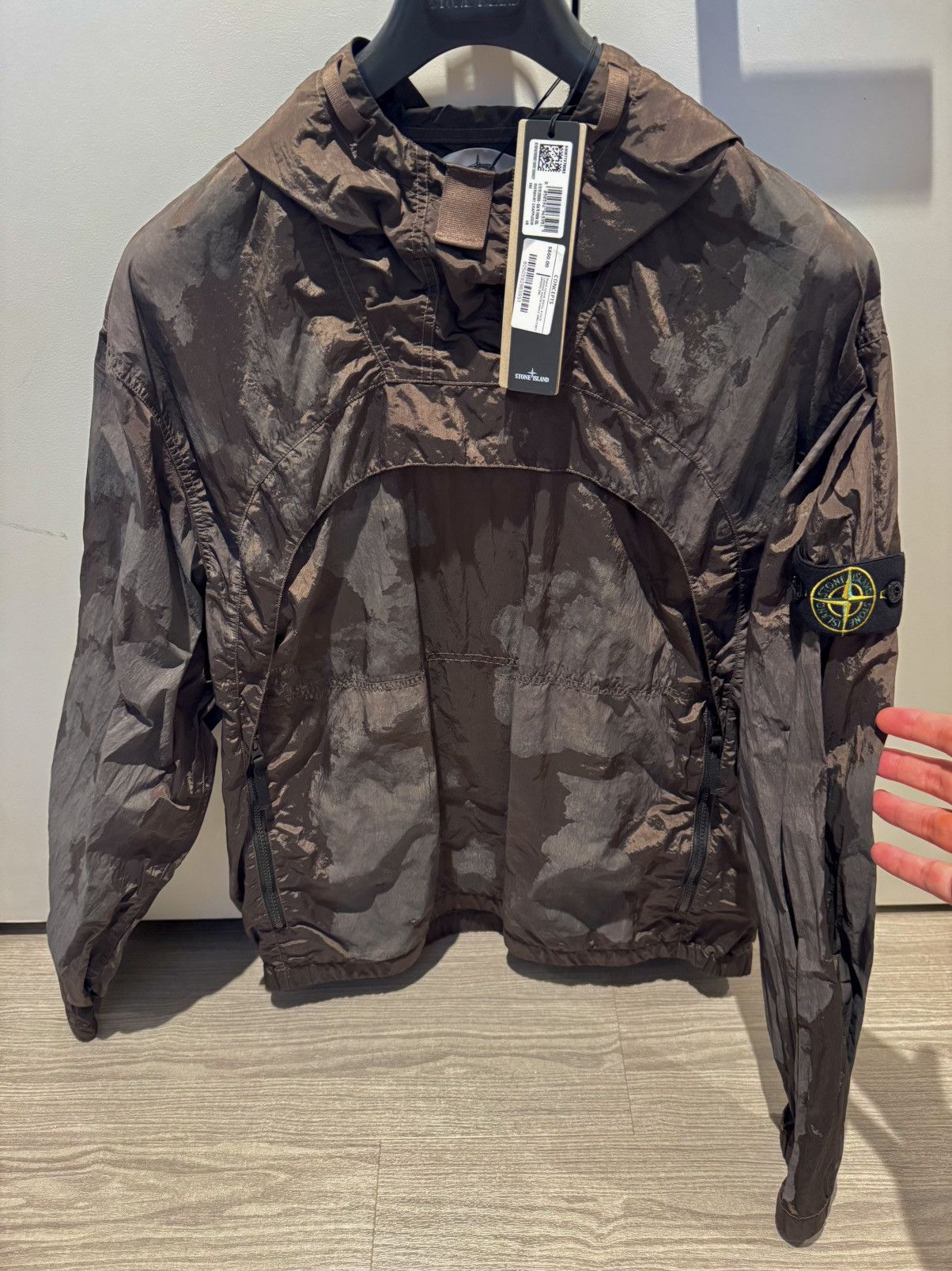 Stone Island Nylon Metal Anorak Pullover Military Green XXL