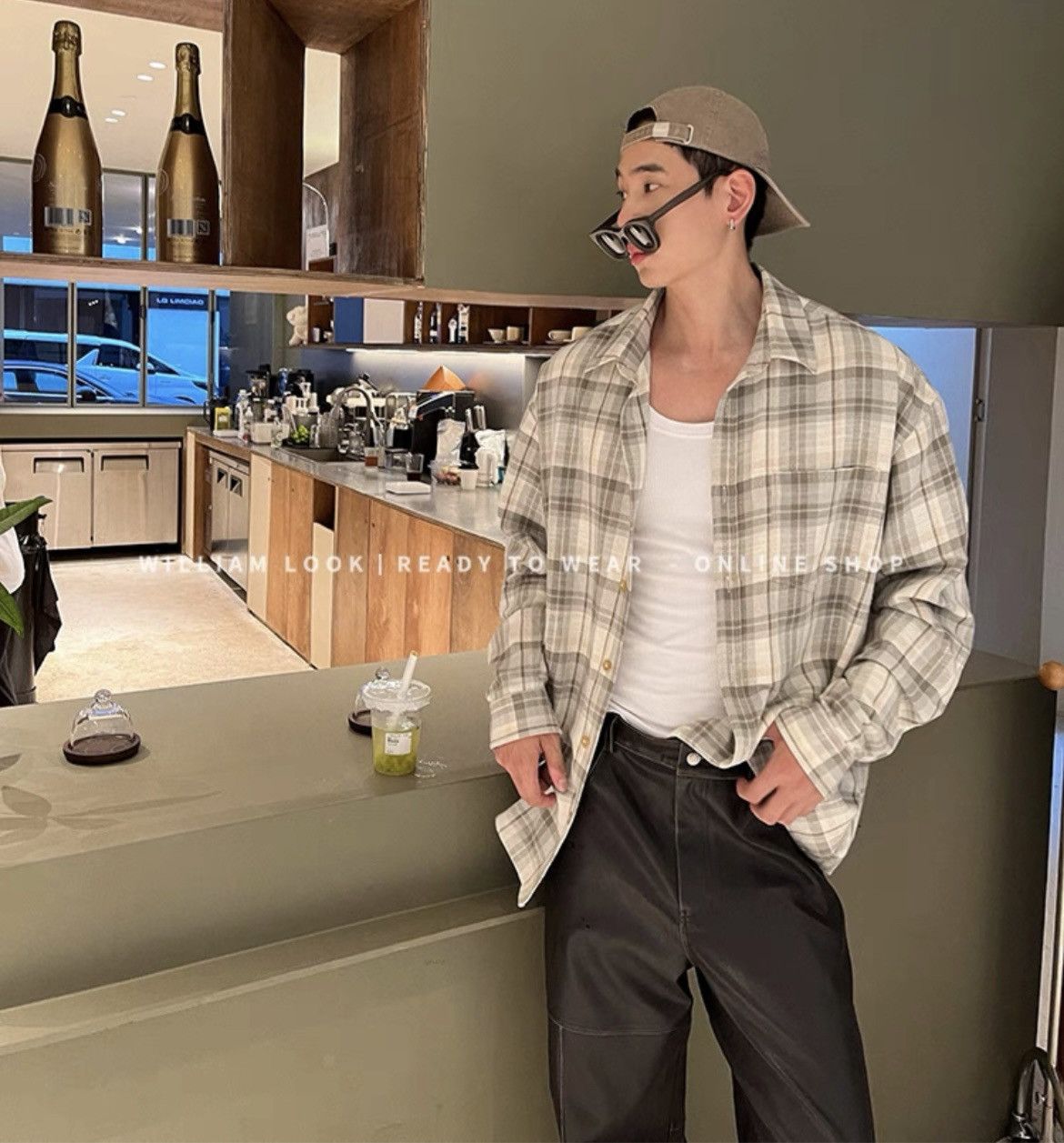 Other Unisex cotton checked shirt Size US S / EU 44-46 / 1 - 7 Thumbnail