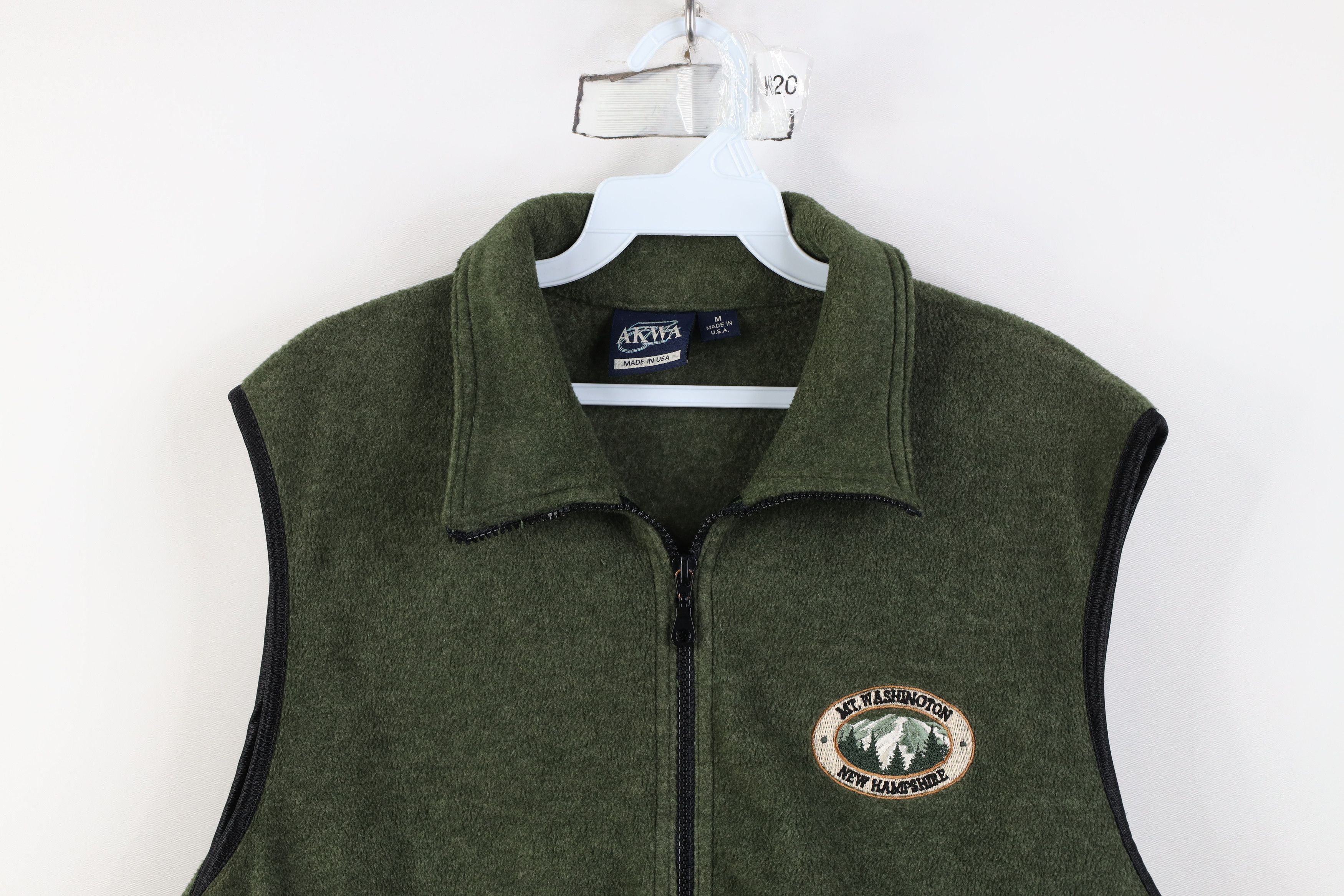 Vintage Vintage 90s Washington New Hampshire Fleece Vest Jacket USA Size US M / EU 48-50 / 2 - 2 Thumbnail