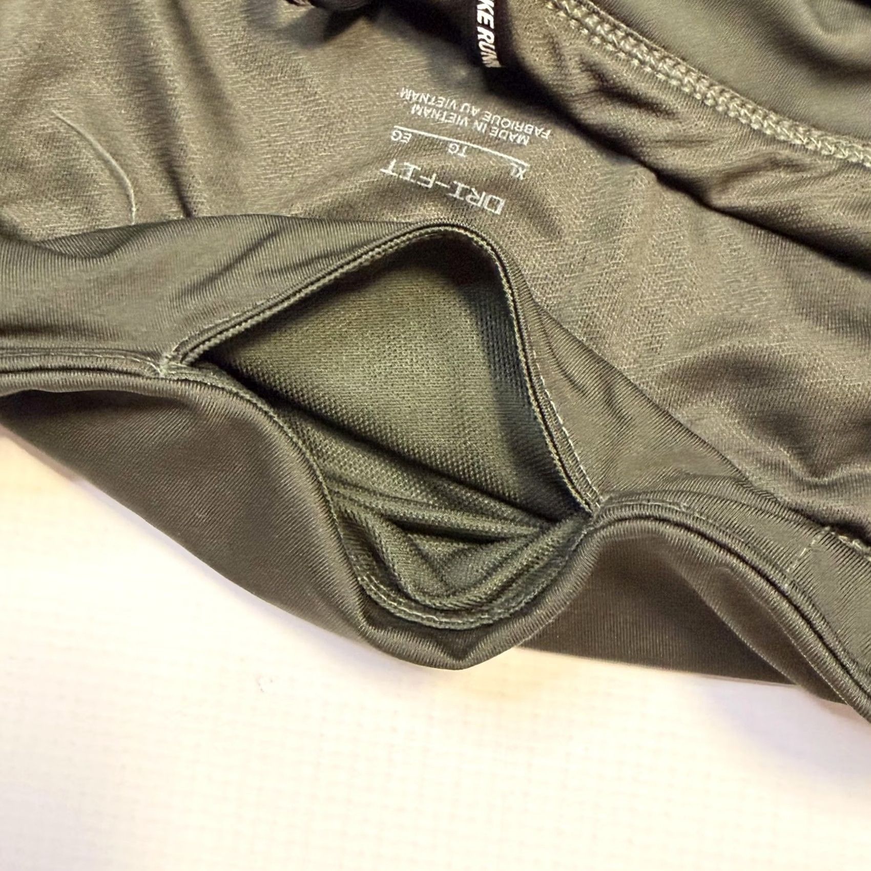 Nike Nike Womens XL Green Batik Dri-FIT Lined 3.5 Inch Running Gym Athletic Shorts Size 40" / US 18 - 5 Thumbnail