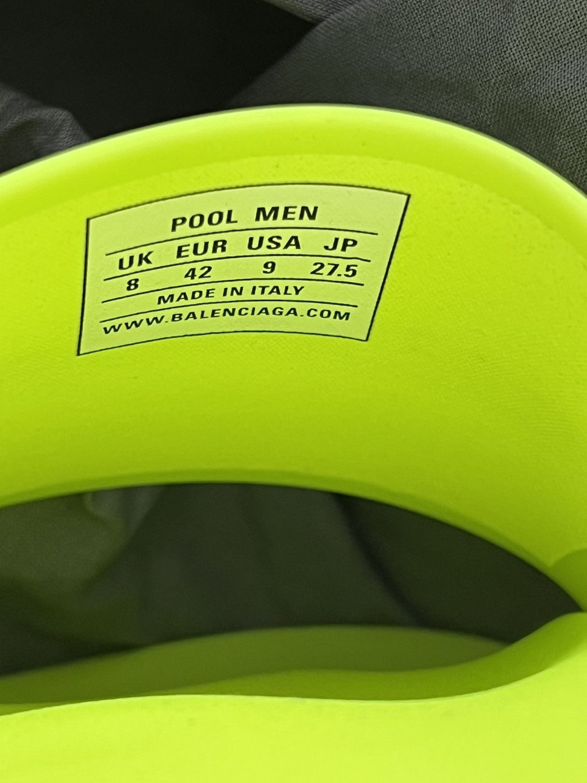 Balenciaga Balenciaga Neon Yellow Slides EU 42 NIB Size US 9 / EU 42 - 3 Thumbnail