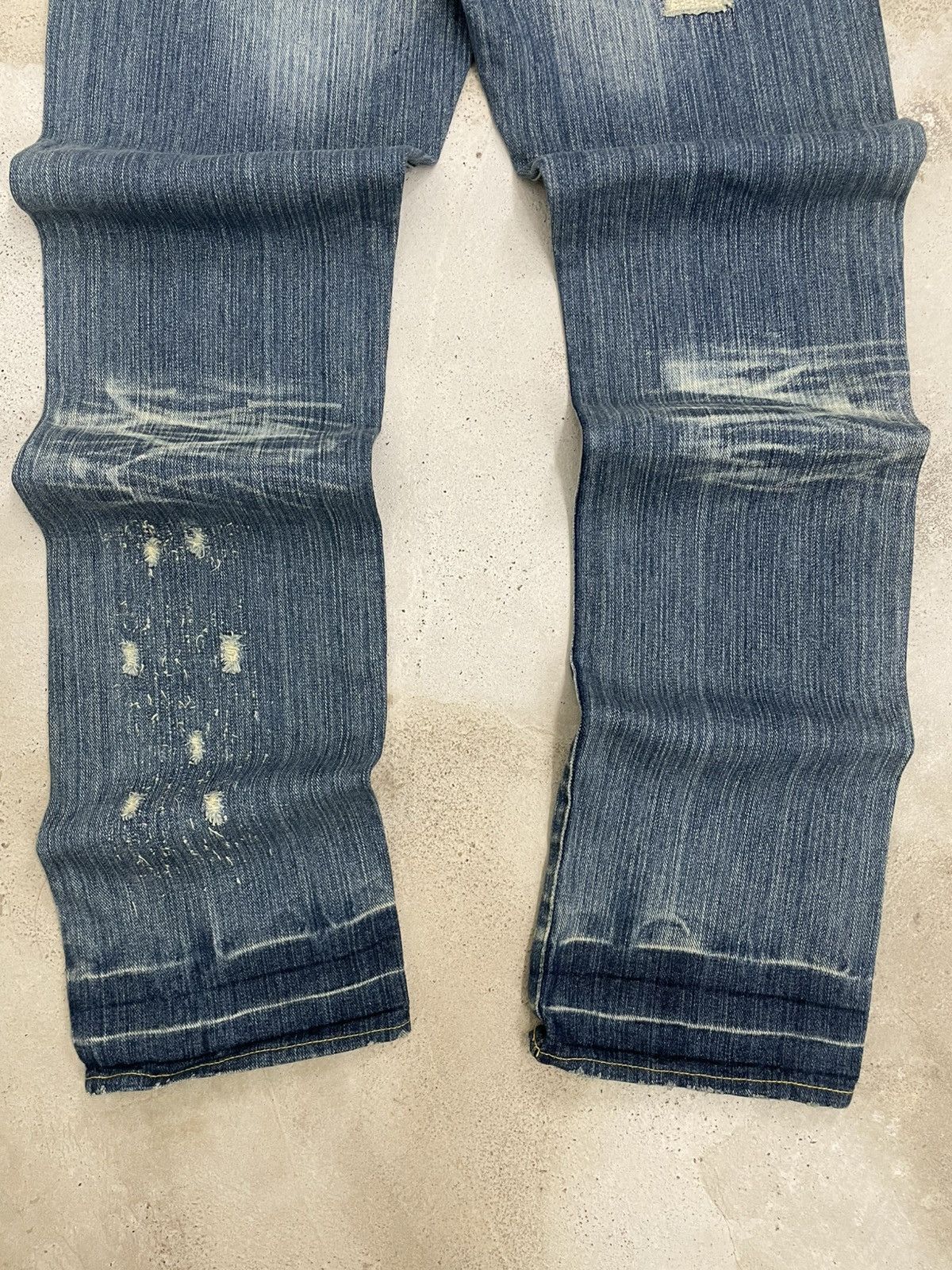 Japanese Brand Japan Armee Francaise Distressed Patchwork Liberation Denim Size US 32 / EU 48 - 12 Thumbnail