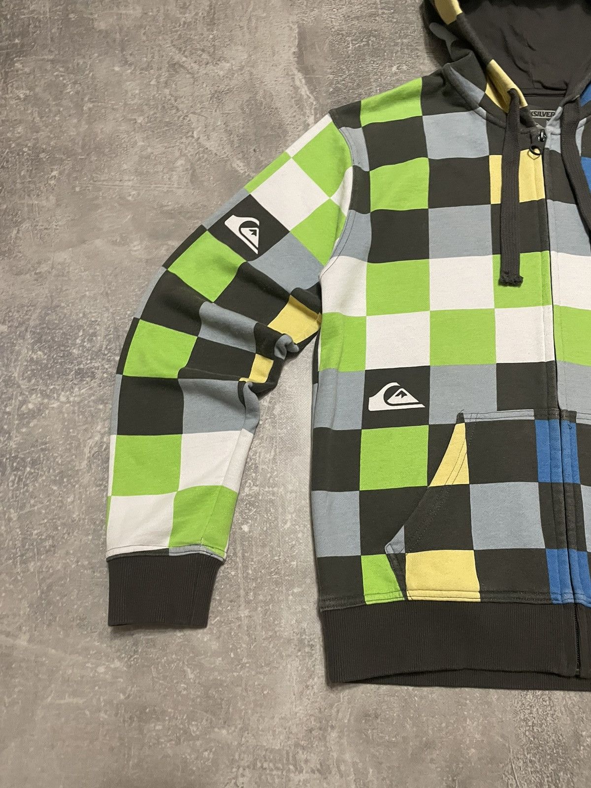 Quiksilver Vintage Quicksilver Surf Cubes Zip-Up Hoodie Size US M / EU 48-50 / 2 - 4 Thumbnail