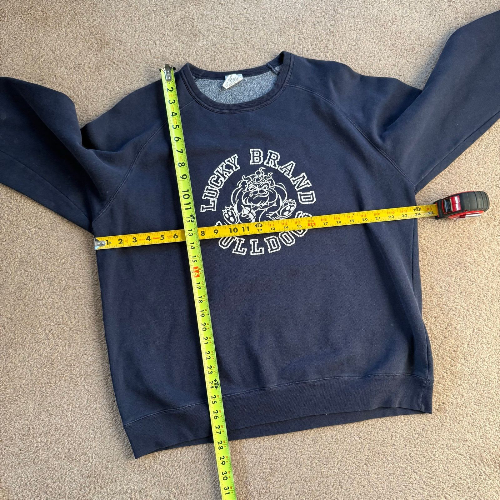 Lucky Brand Vintage Lucky Brand Bulldogs Crewneck Sz L Size US L / EU 52-54 / 3 - 6 Thumbnail