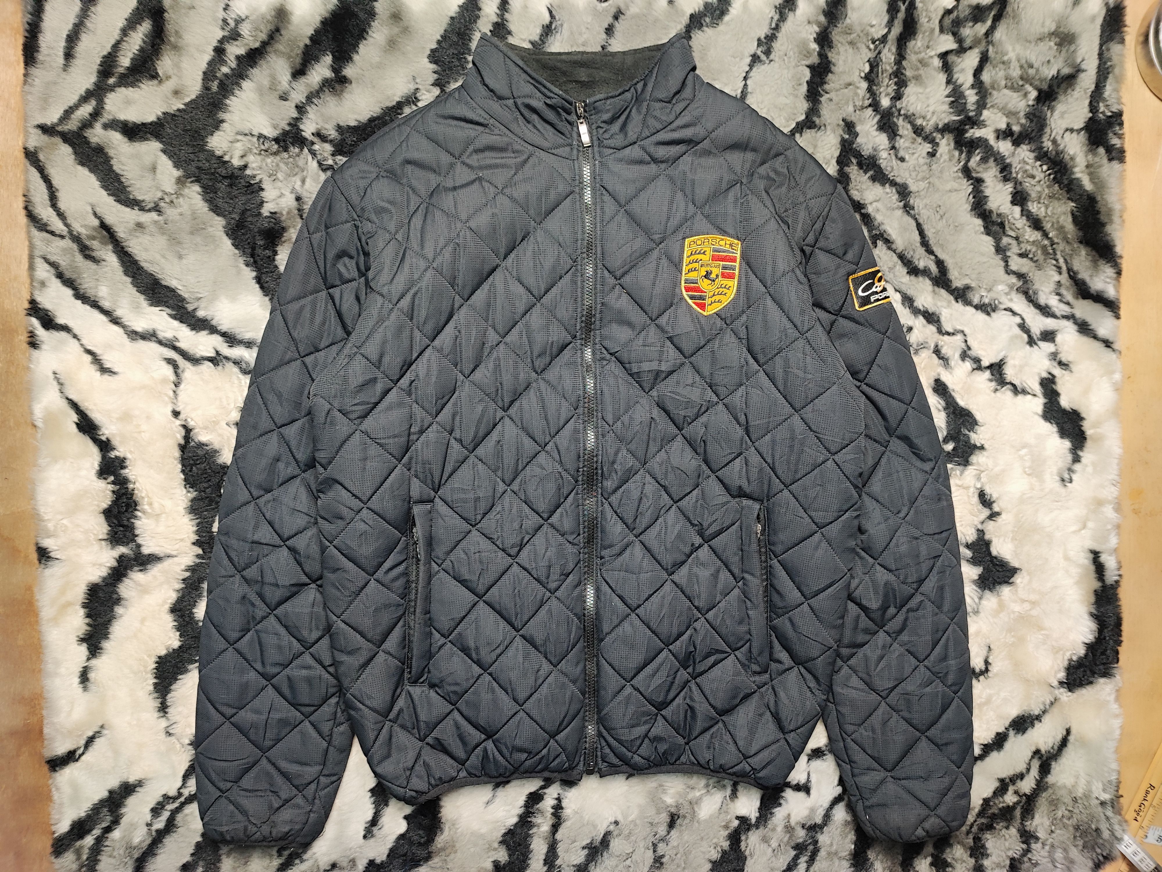 Porsche Design Vintage Porsche Carrera 911 Quilted Racing Jacket Fleece Size US L / EU 52-54 / 3 - 2 Thumbnail