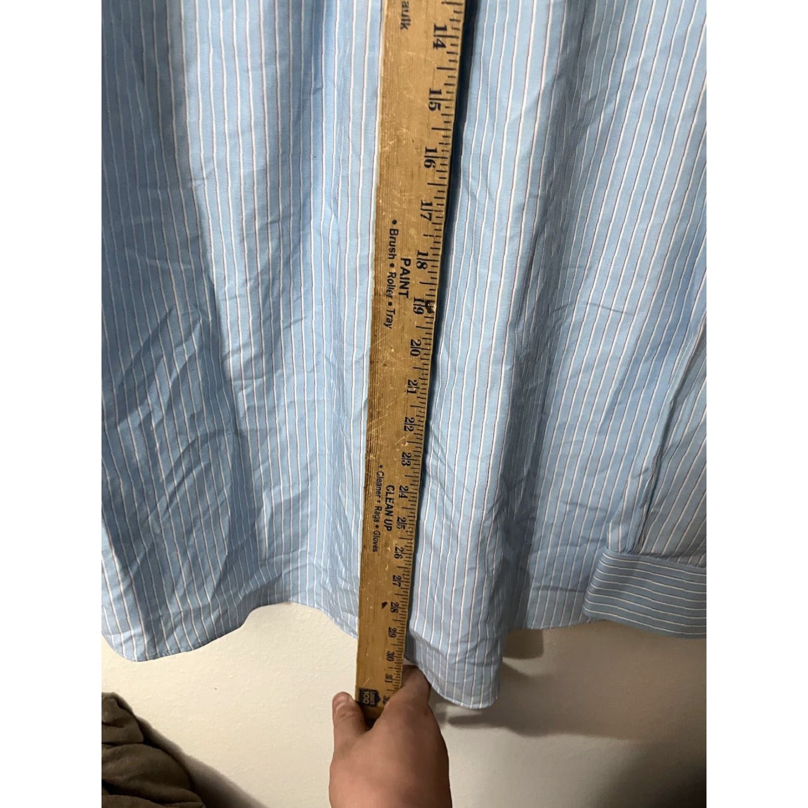 Brooks Brothers VINTAGE Brooks Brothers Regent Dress Shirt Mens Blue Striped Long Sleeve 16 Button-Down Collared Size US L / EU 52-54 / 3 - 4 Thumbnail