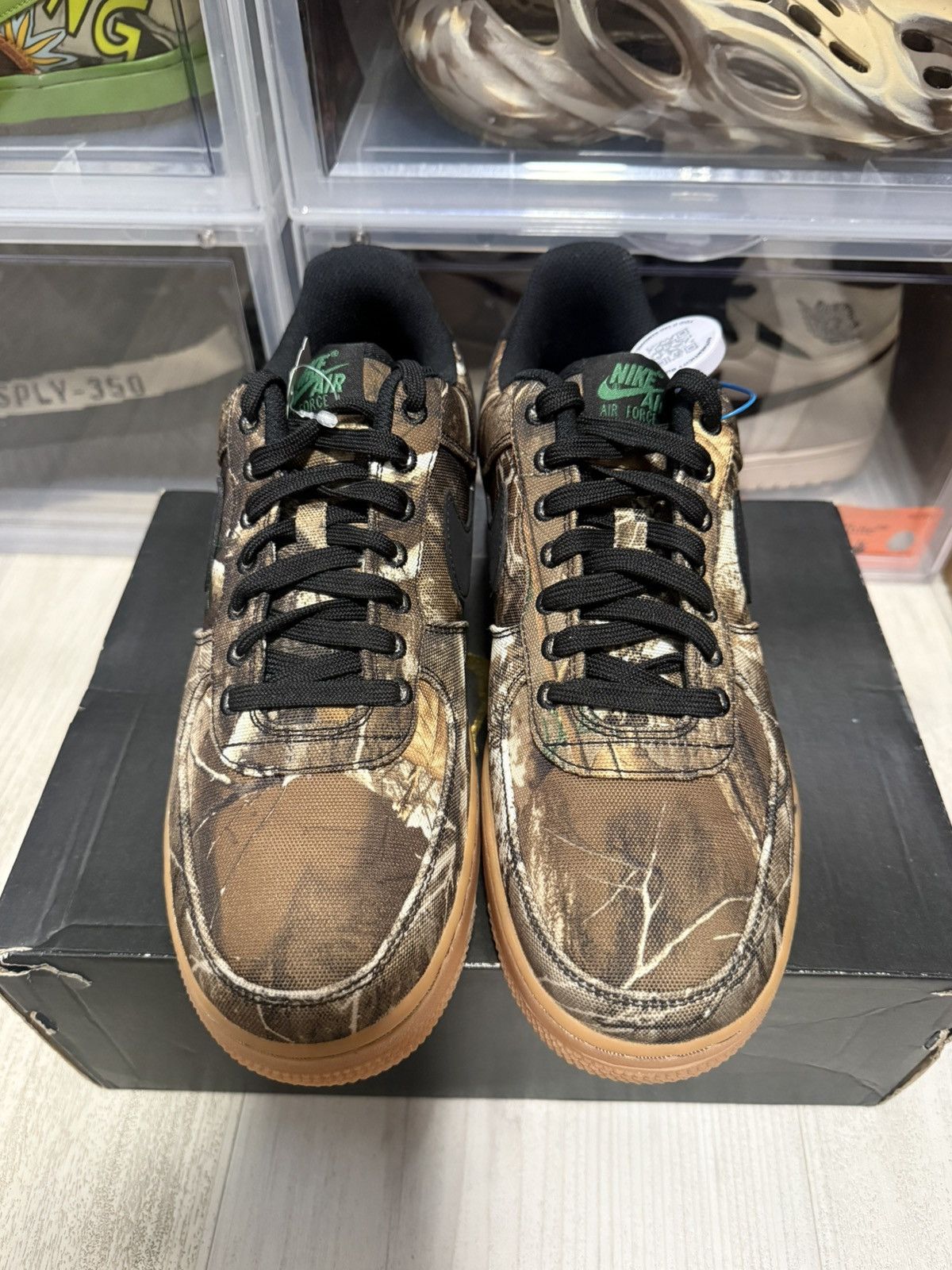 Nike Nike Air Force 1 Low RealTree Camo Black Gum Size US 8.5 / EU 41-42 - 4 Thumbnail